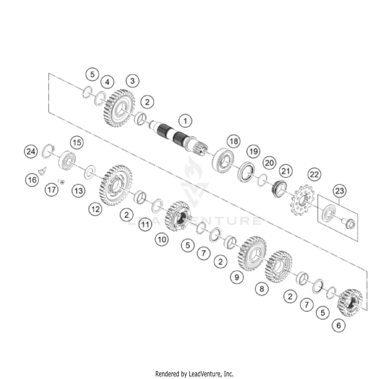 TRANSMISSION II - COUNTERSHAFT