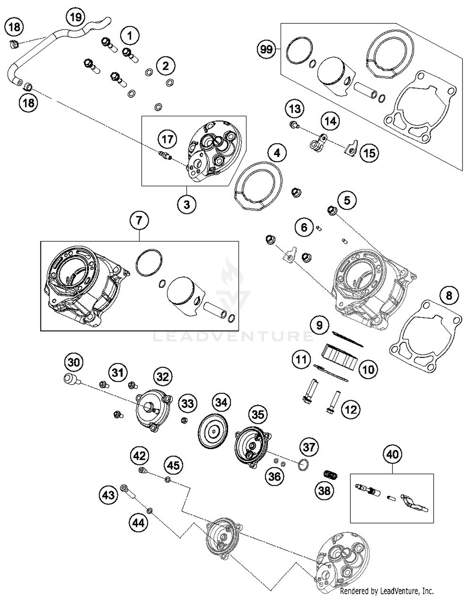 CYLINDER, CYLINDER HEAD
