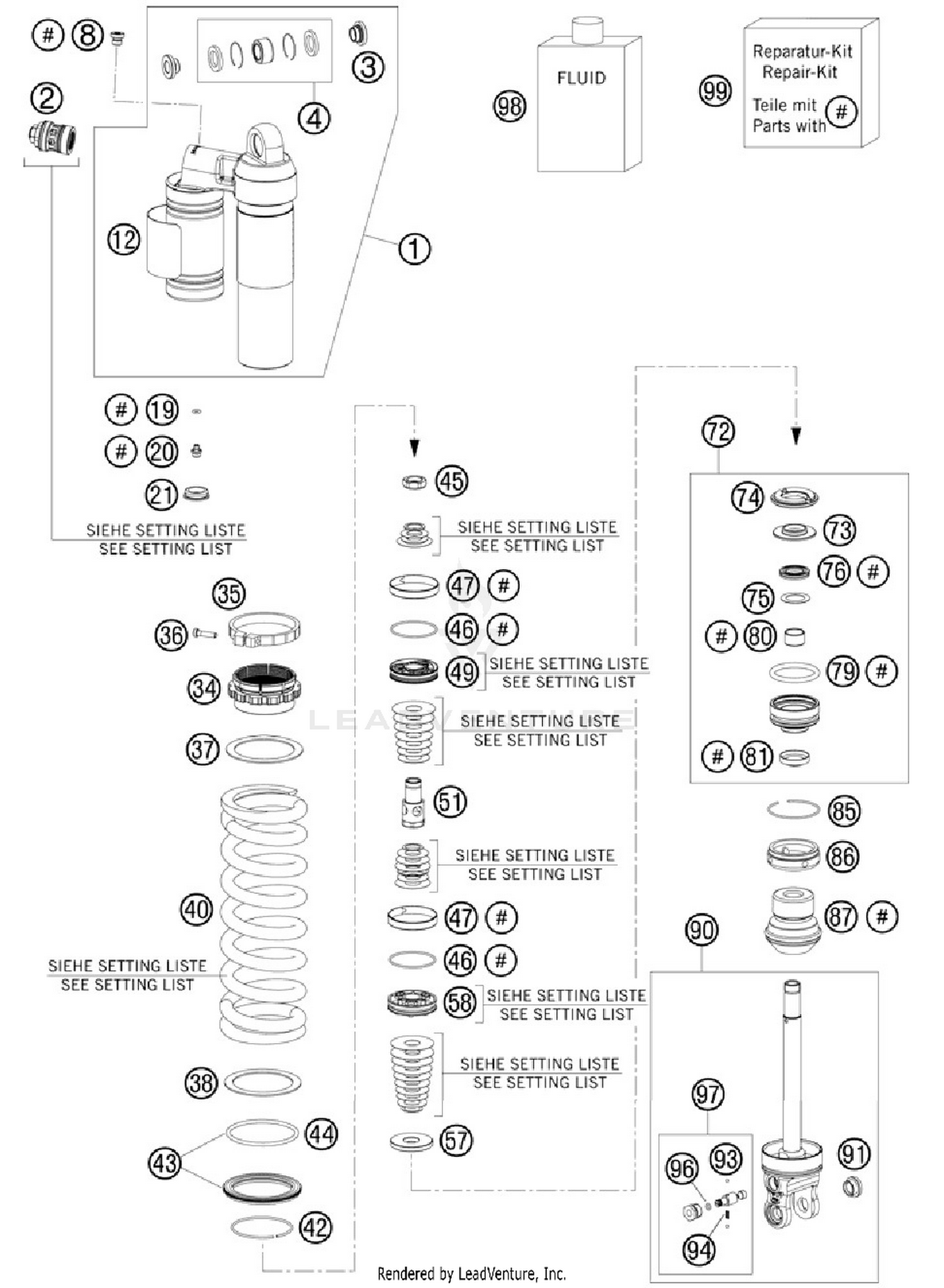 Shock Absorber Disassembled
