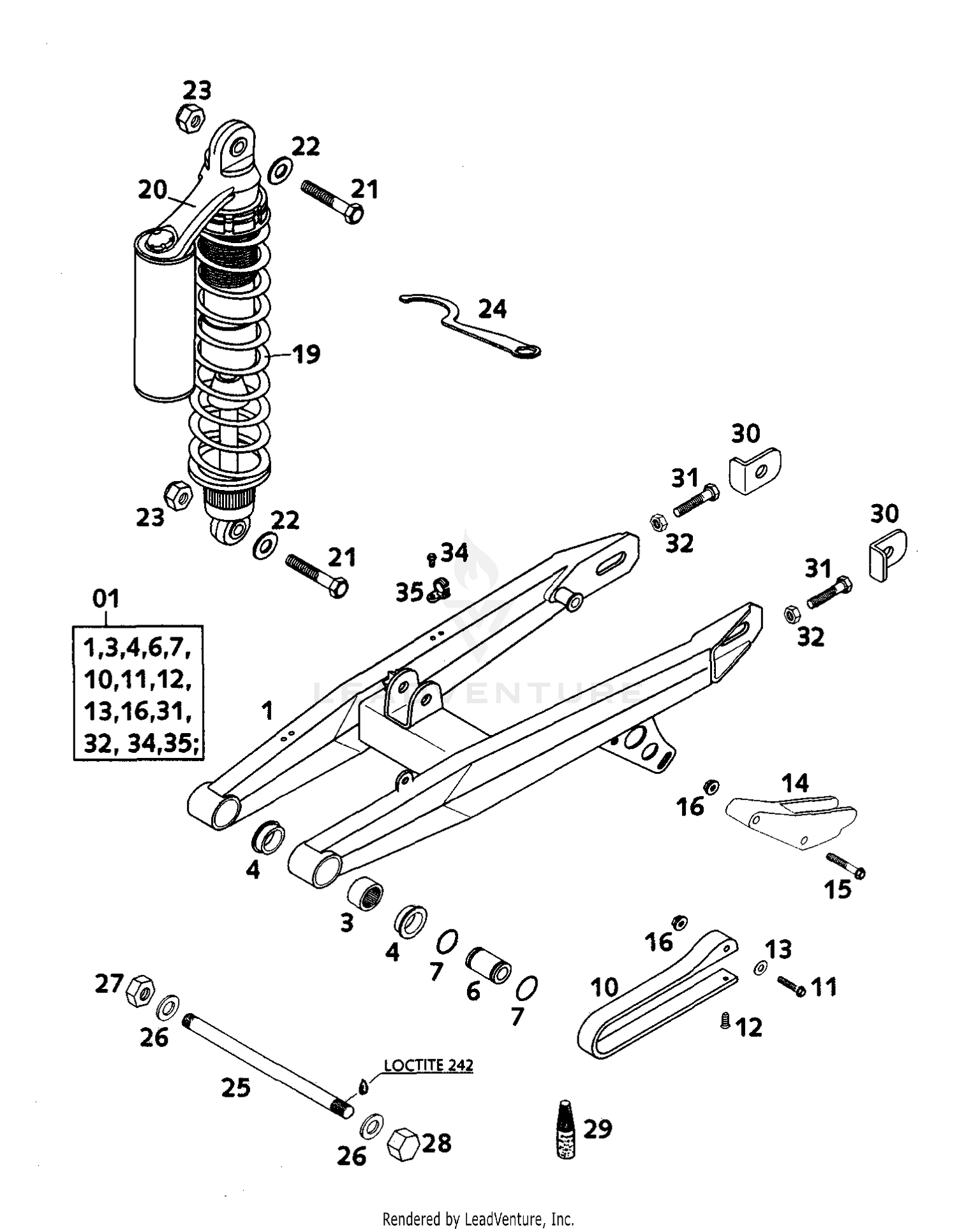 Swingarm, Shock Absorber