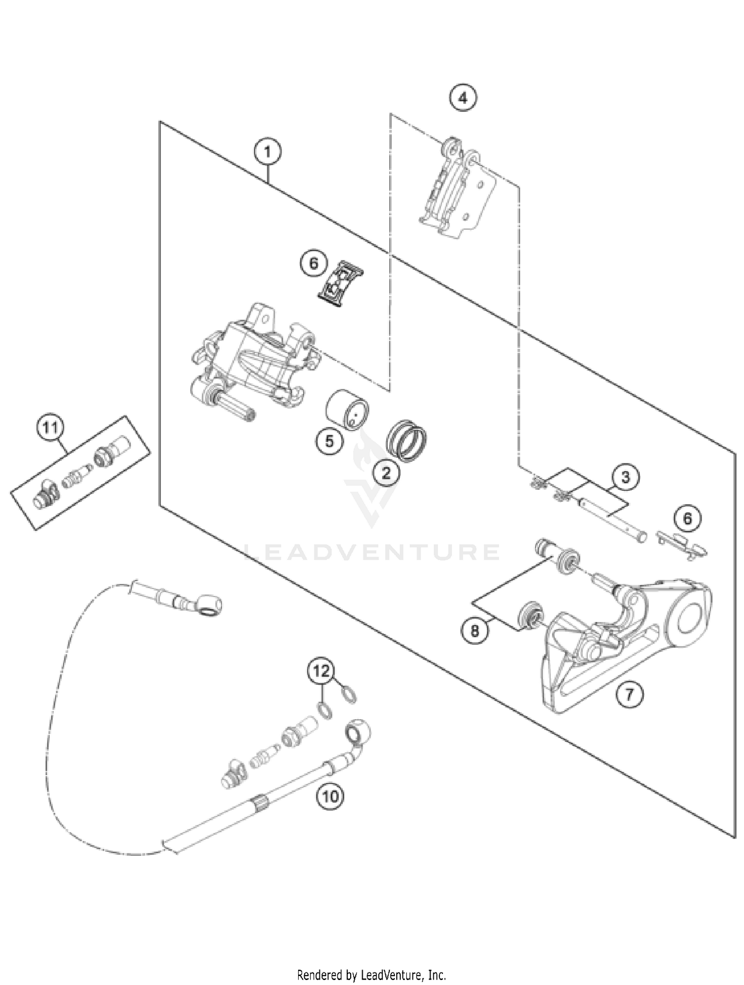 REAR BRAKE CALIPER