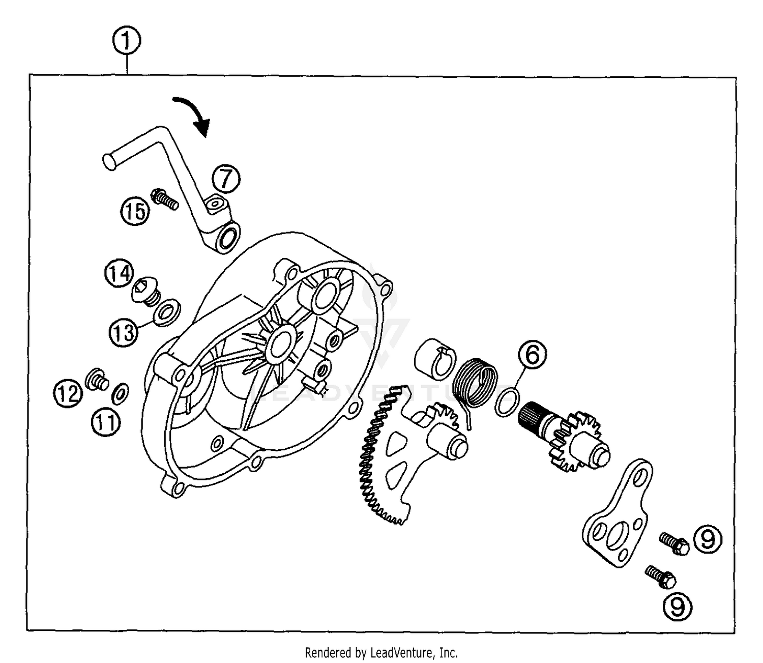 Kick Starter With Backwards Operation