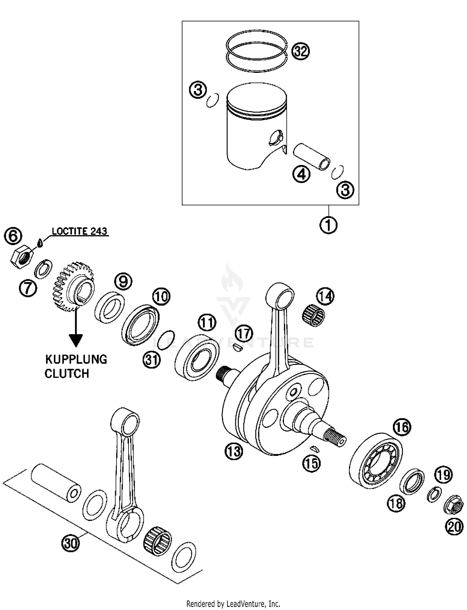 Crankshaft, Piston