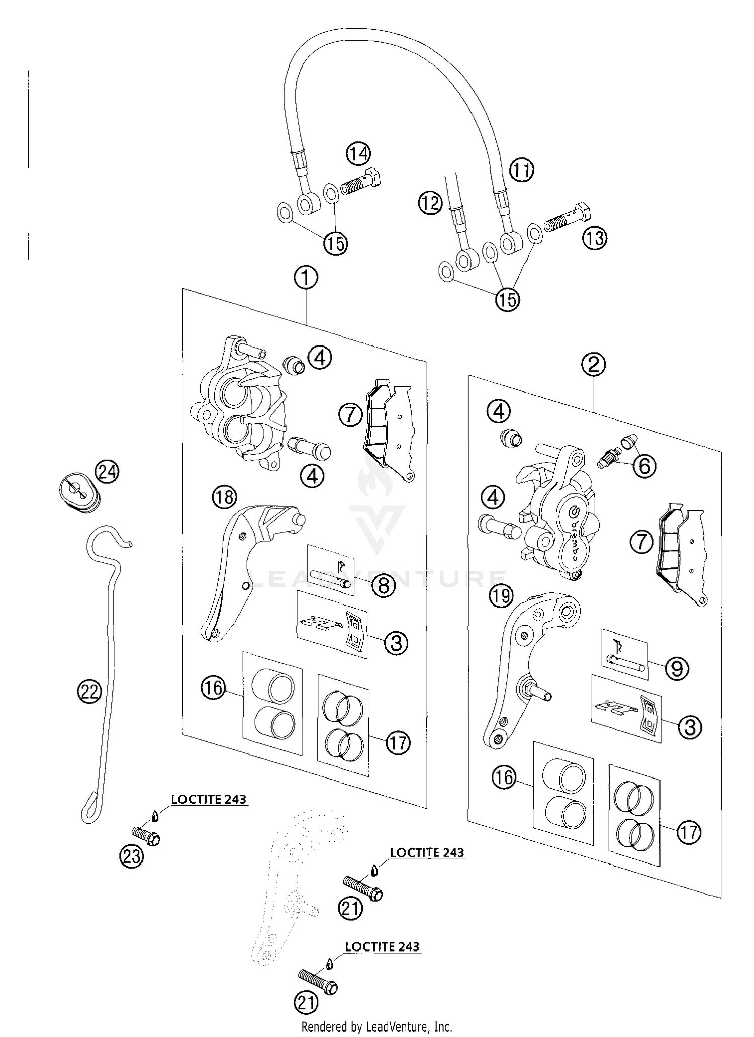 Brake Caliper Front Brembo