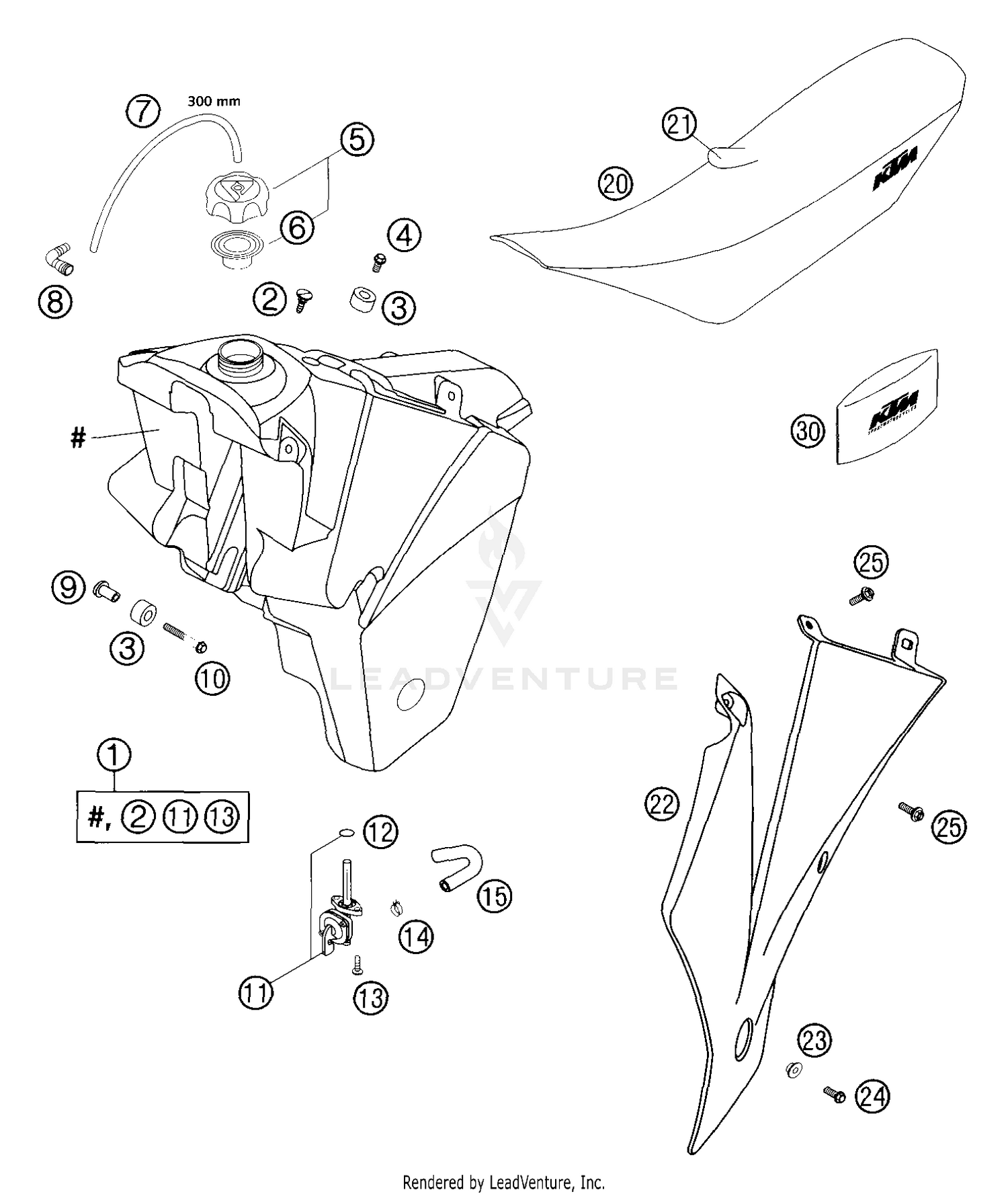 Tank, Seat, Cover