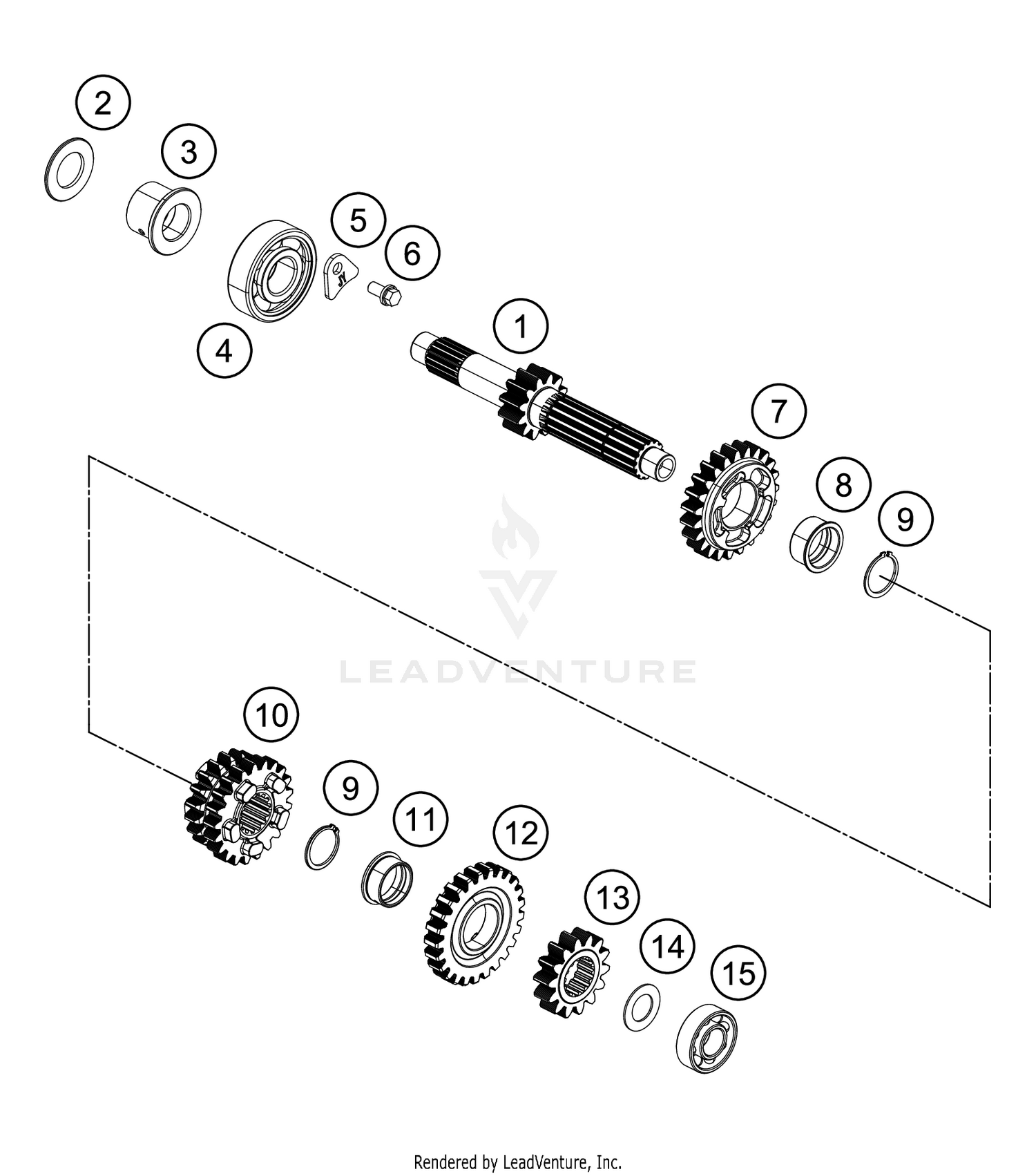 TRANSMISSION I - MAIN SHAFT