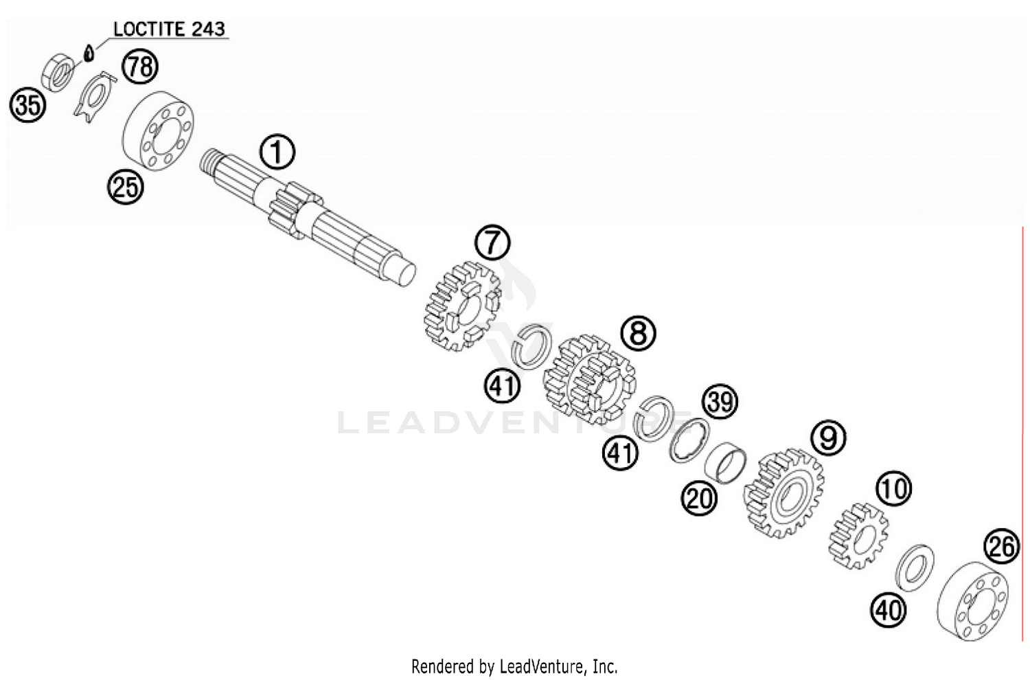 TRANSMISSION I - MAIN SHAFT