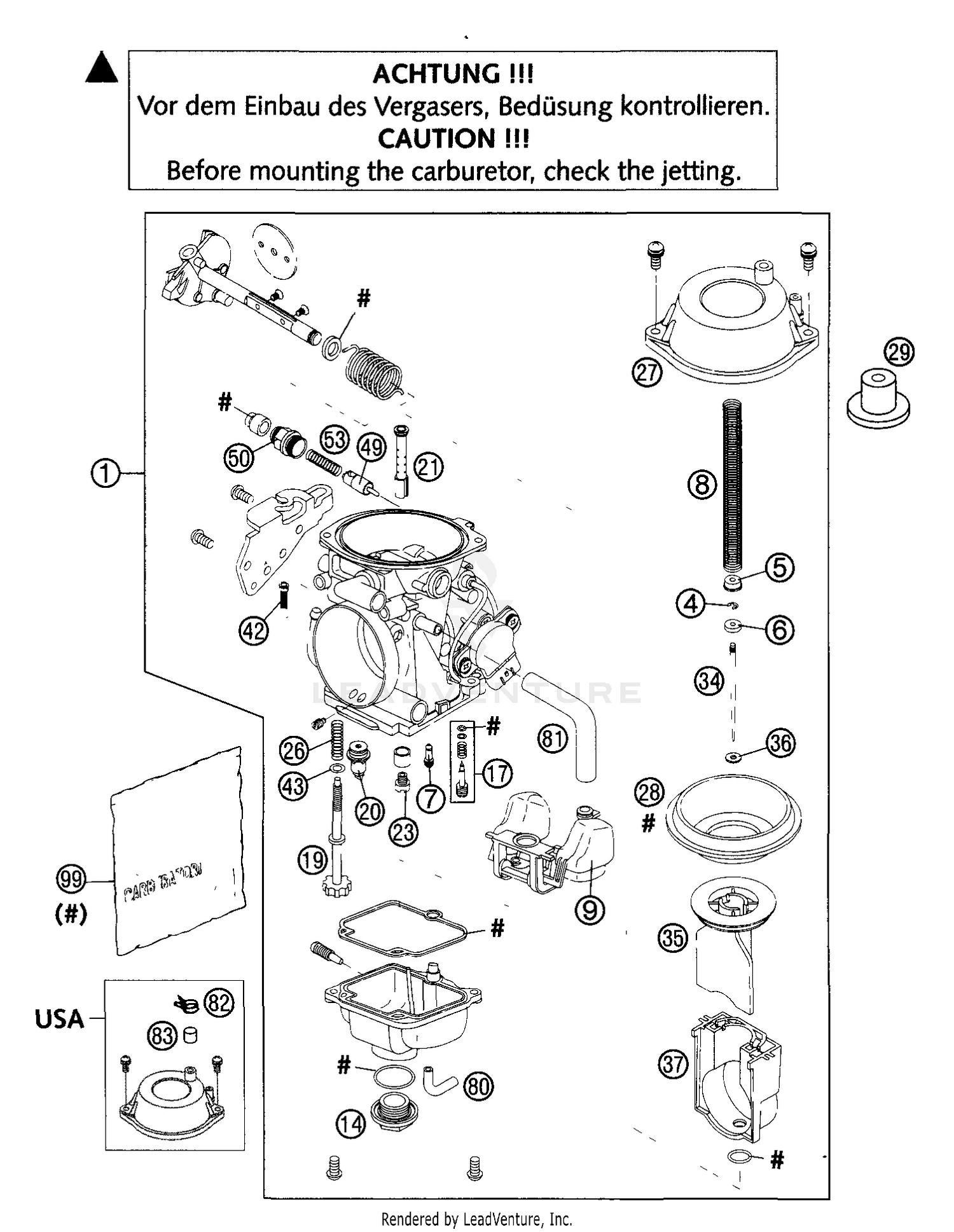 Carburetor Mikuni BST 40