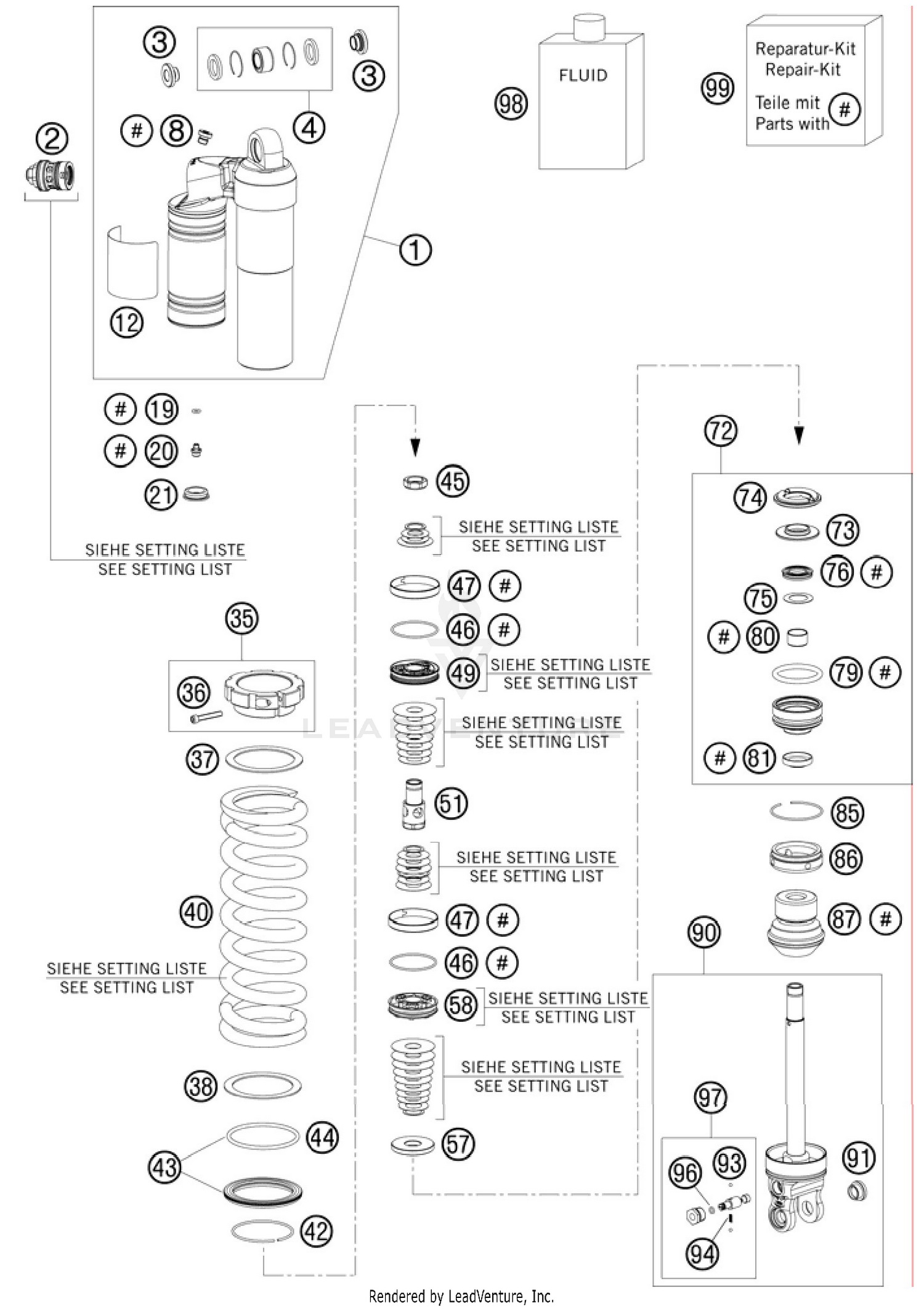 Shock Absorber Disassembled