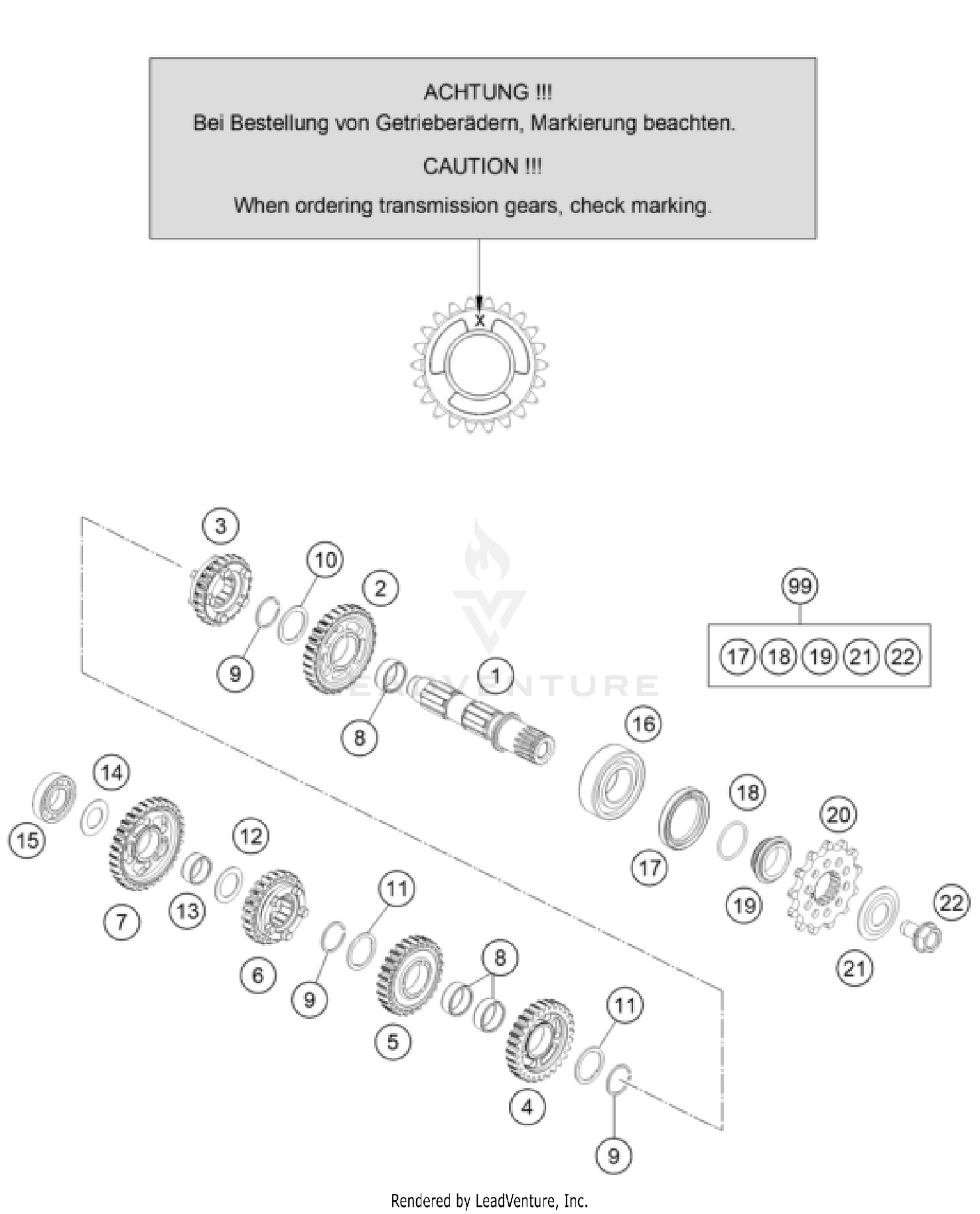 TRANSMISSION II - COUNTERSHAFT