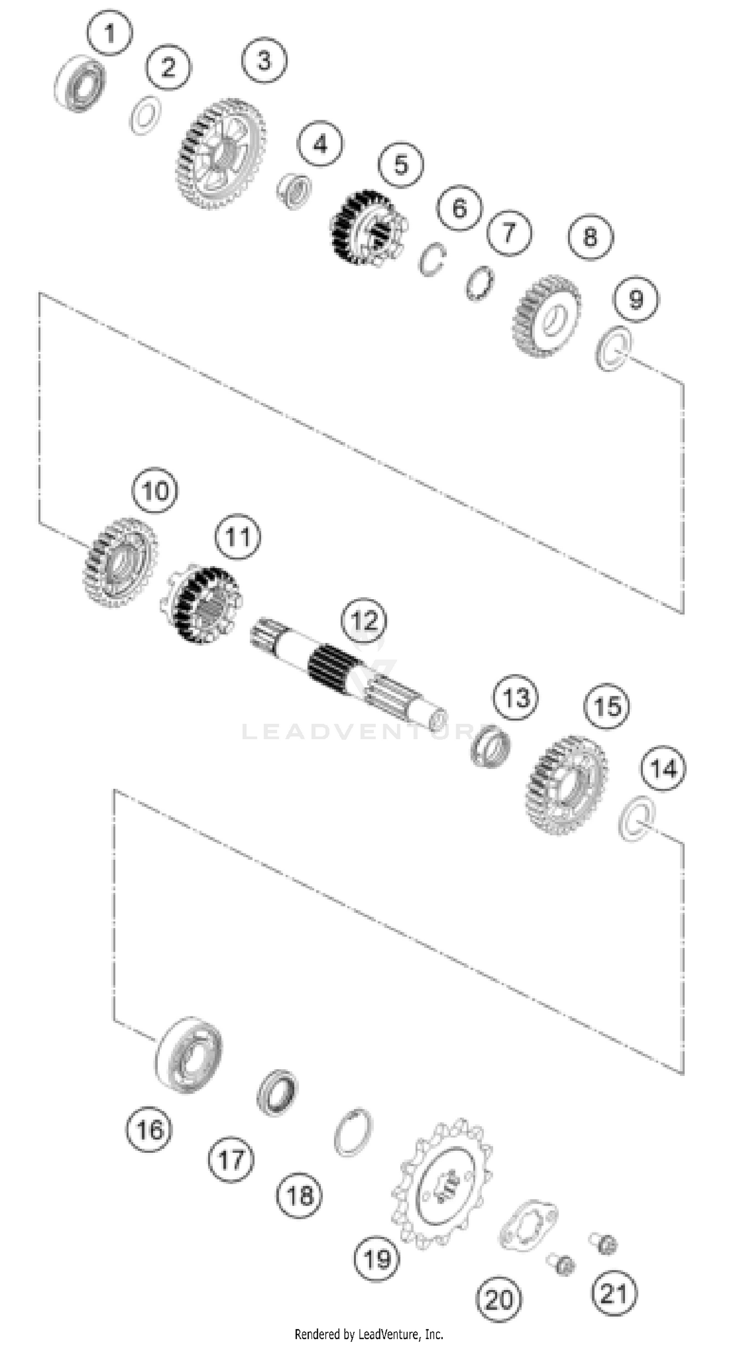 TRANSMISSION II - COUNTERSHAFT