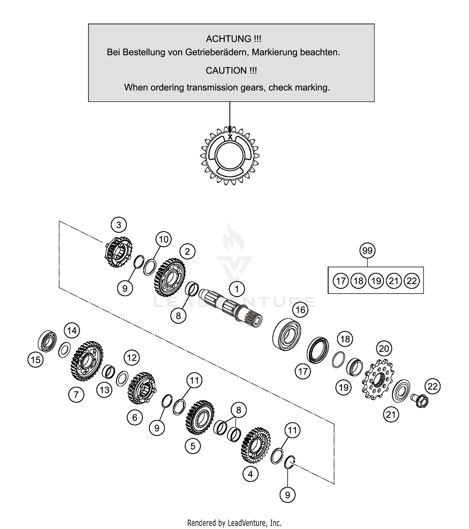 TRANSMISSION II - COUNTERSHAFT