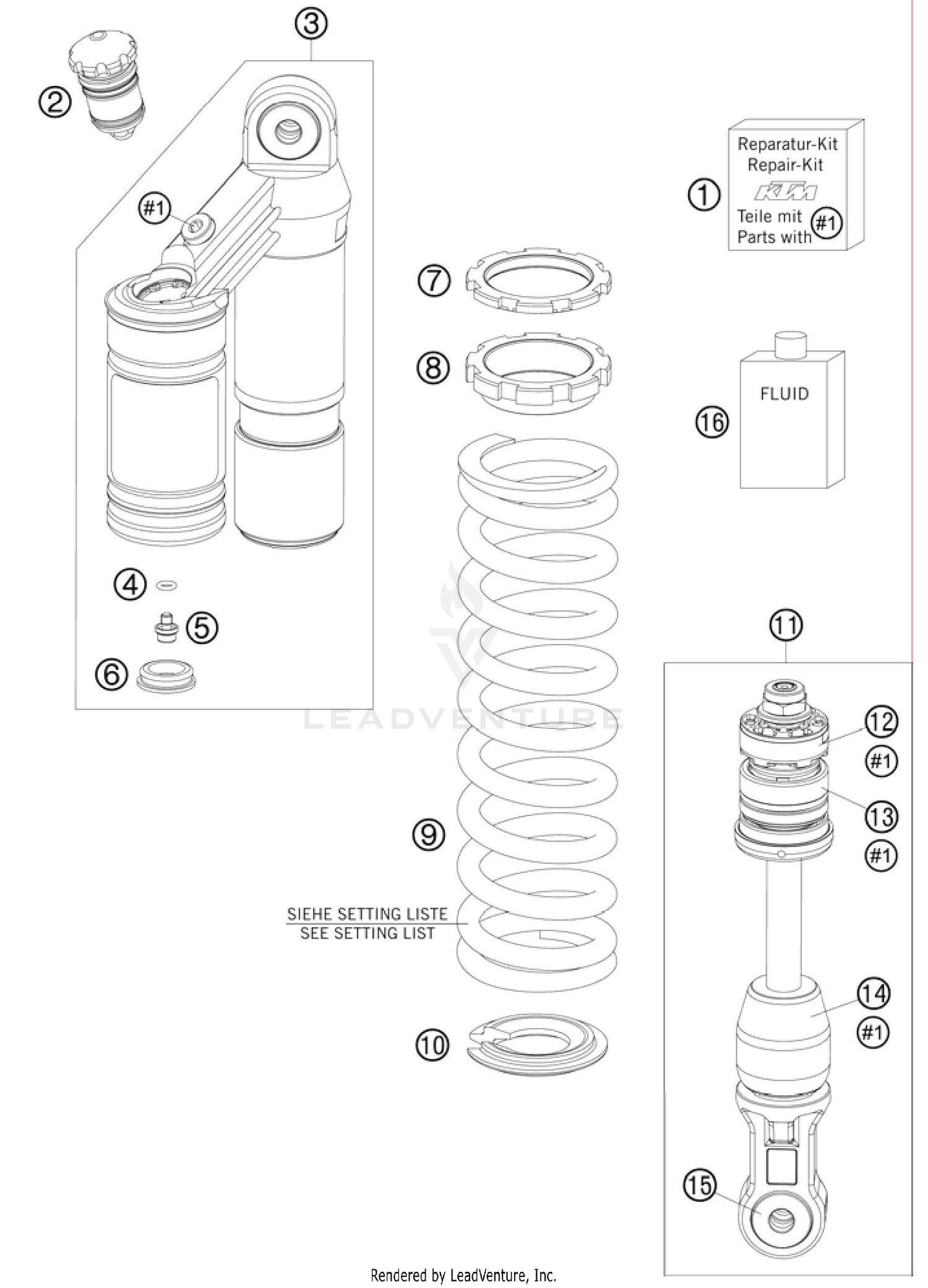 Shock Absorber Disassembled