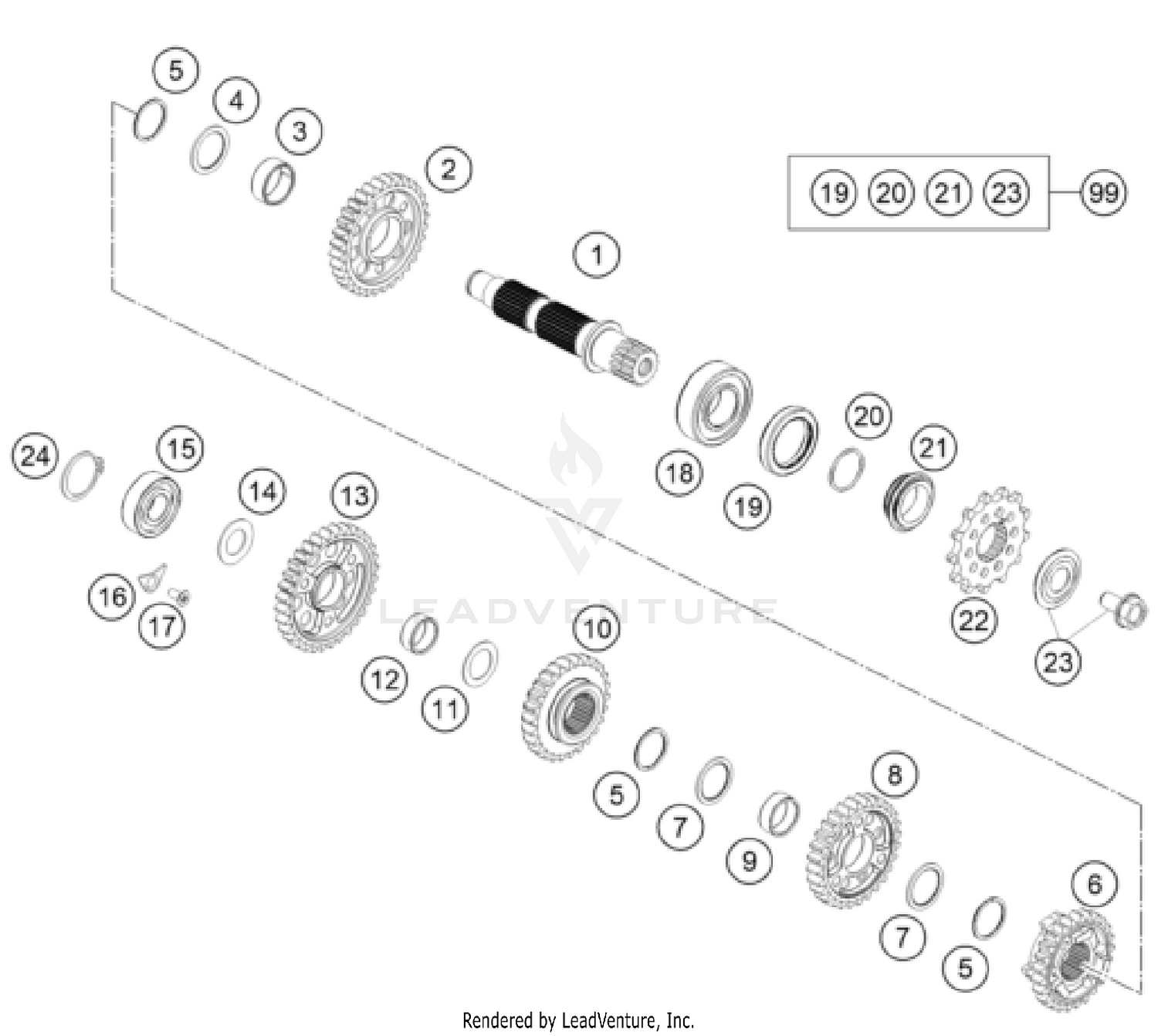 TRANSMISSION II - COUNTERSHAFT