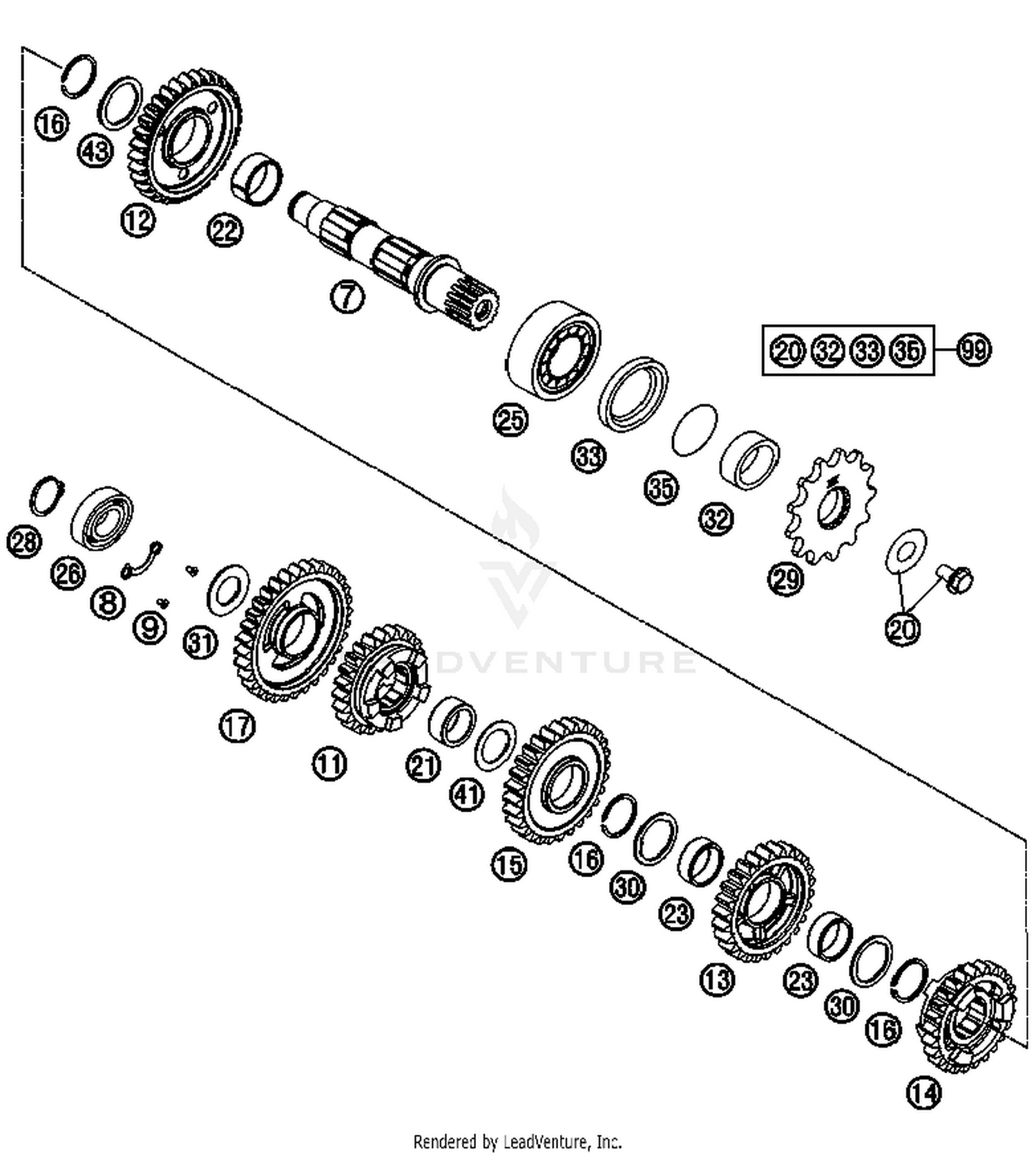 Transmission II - Counter shaft