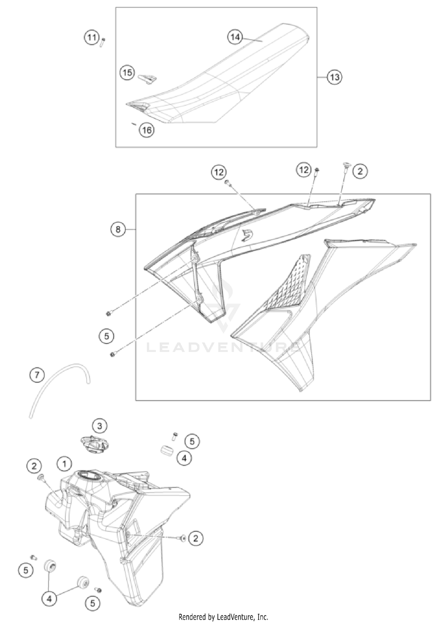 TANK, SEAT