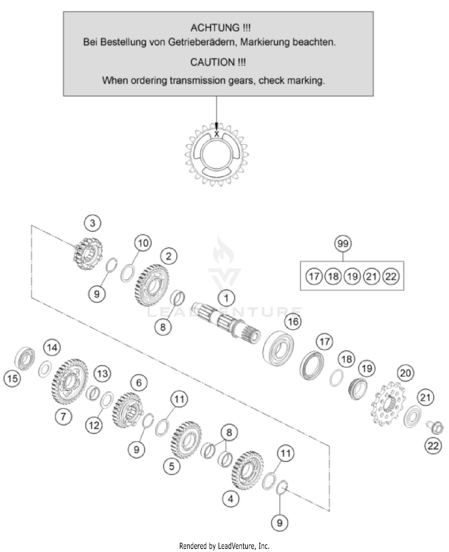 TRANSMISSION II - COUNTERSHAFT