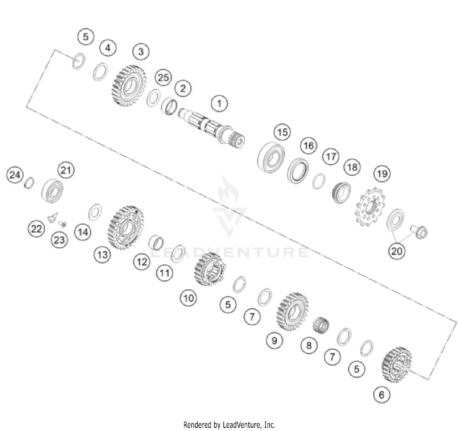 TRANSMISSION II - COUNTERSHAFT