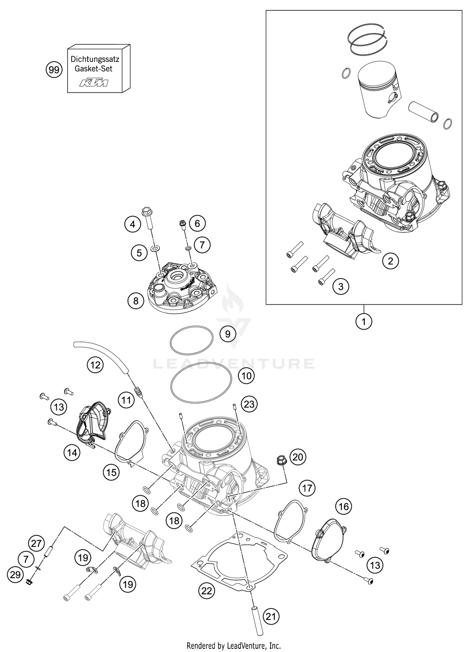 CYLINDER, CYLINDER HEAD