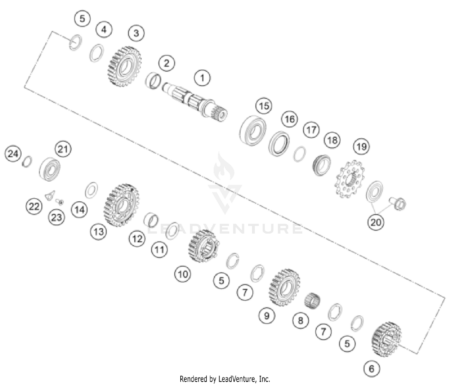 TRANSMISSION II - COUNTERSHAFT