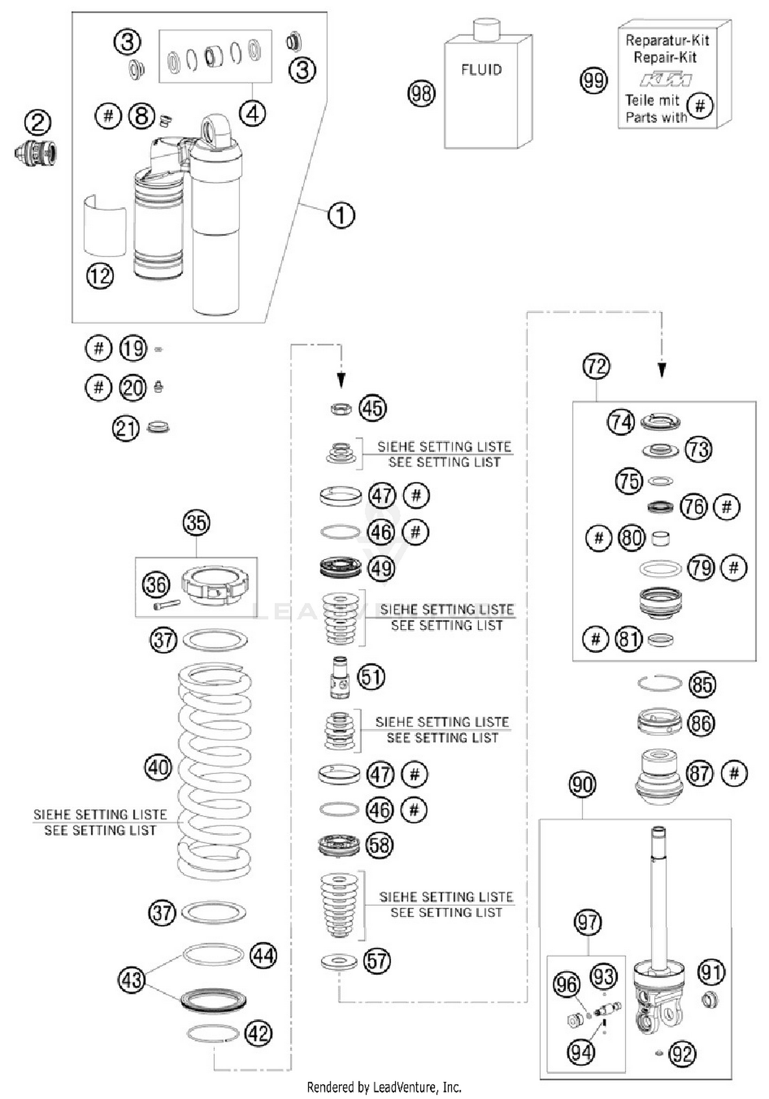 Shock Absorber Disassembled