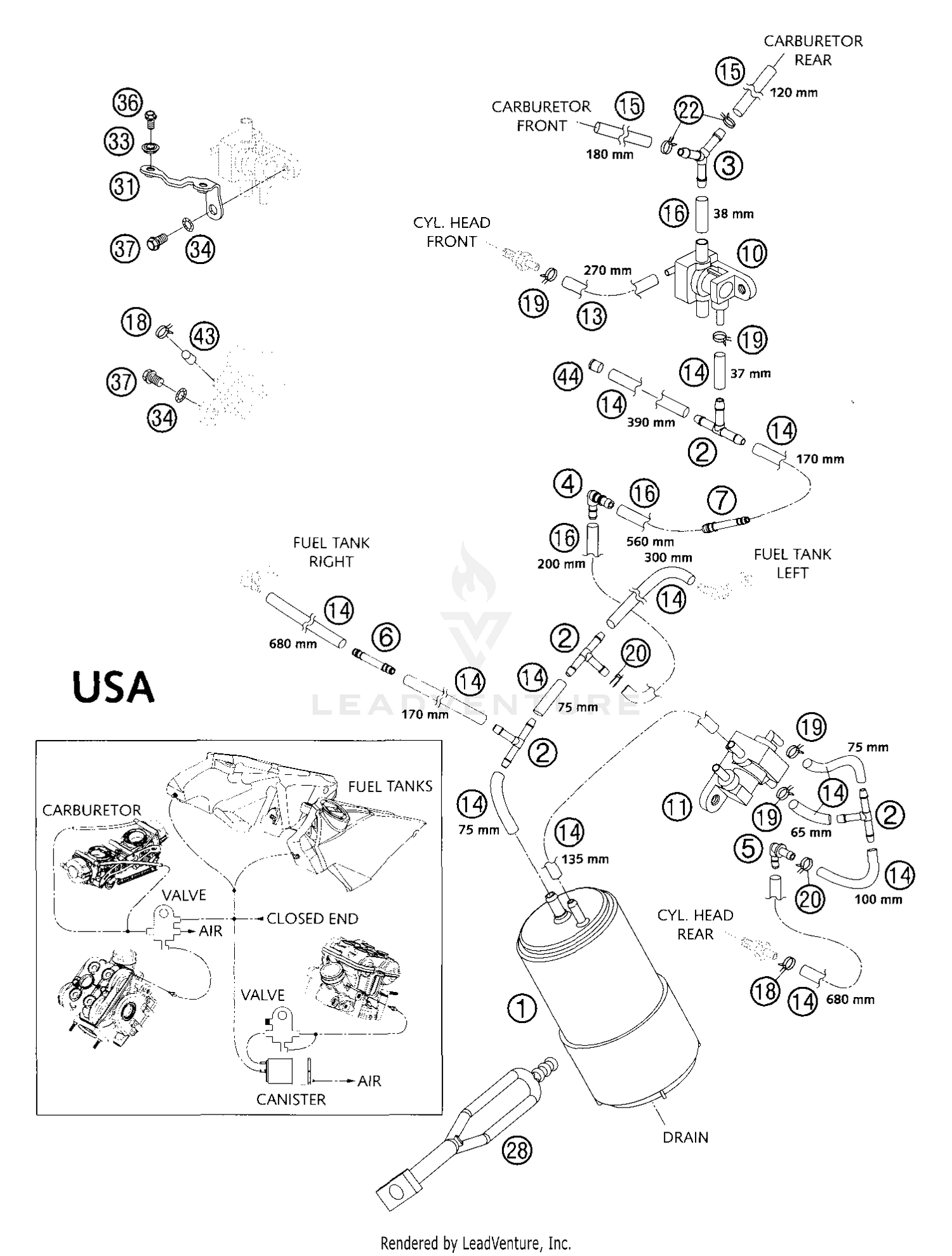 Evaporative Canister (USA)