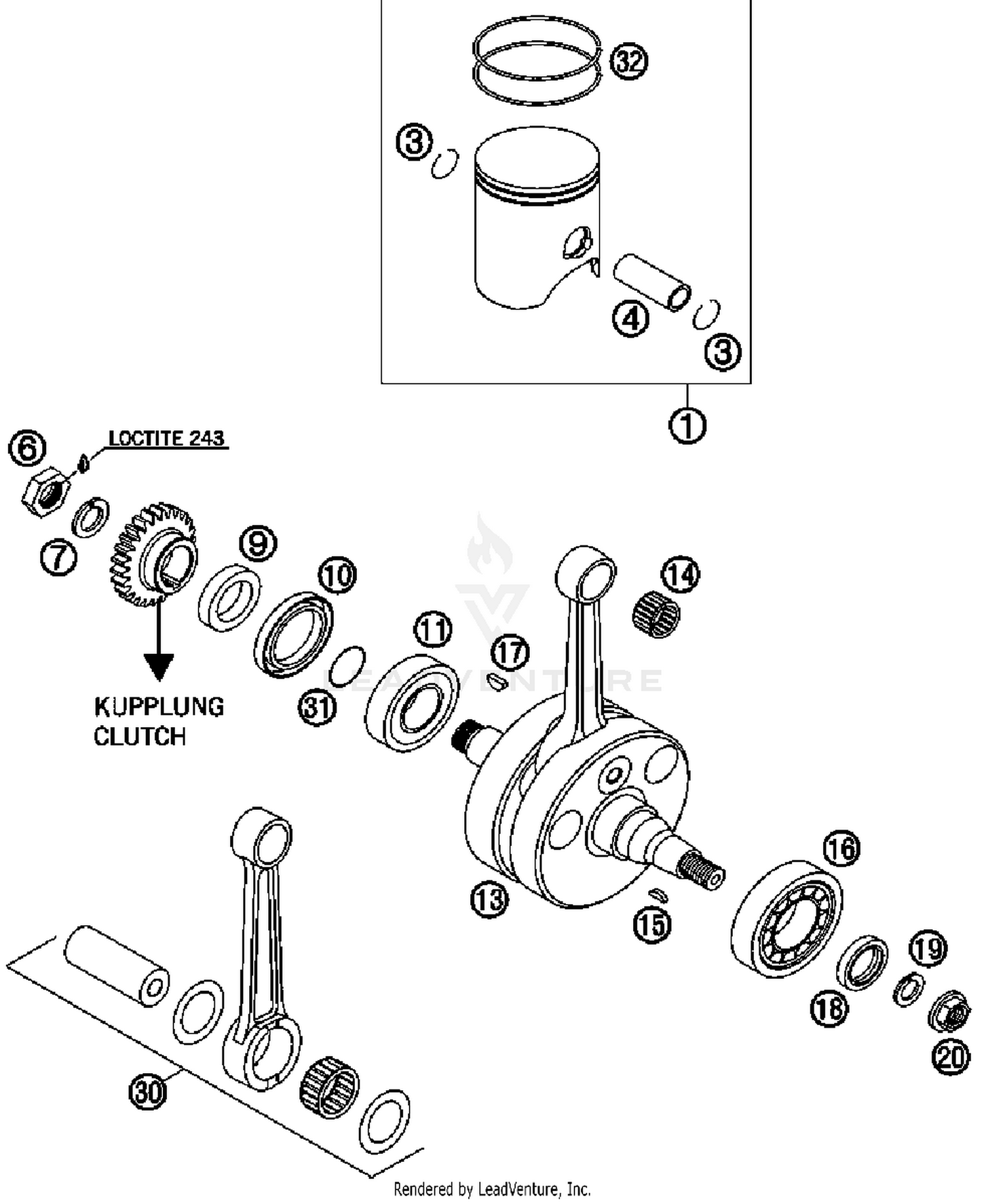 Crankshaft, Piston