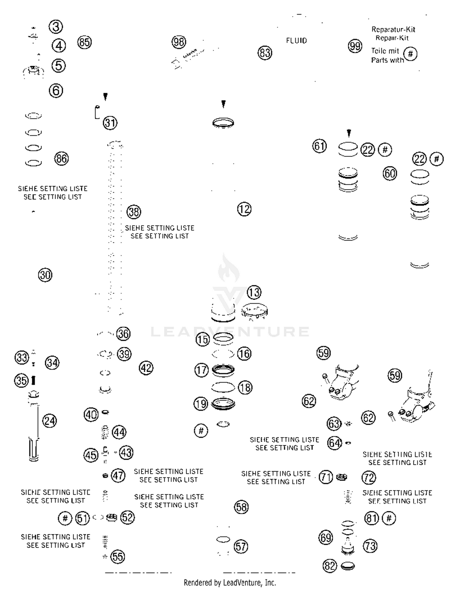 Front Fork Disassembled