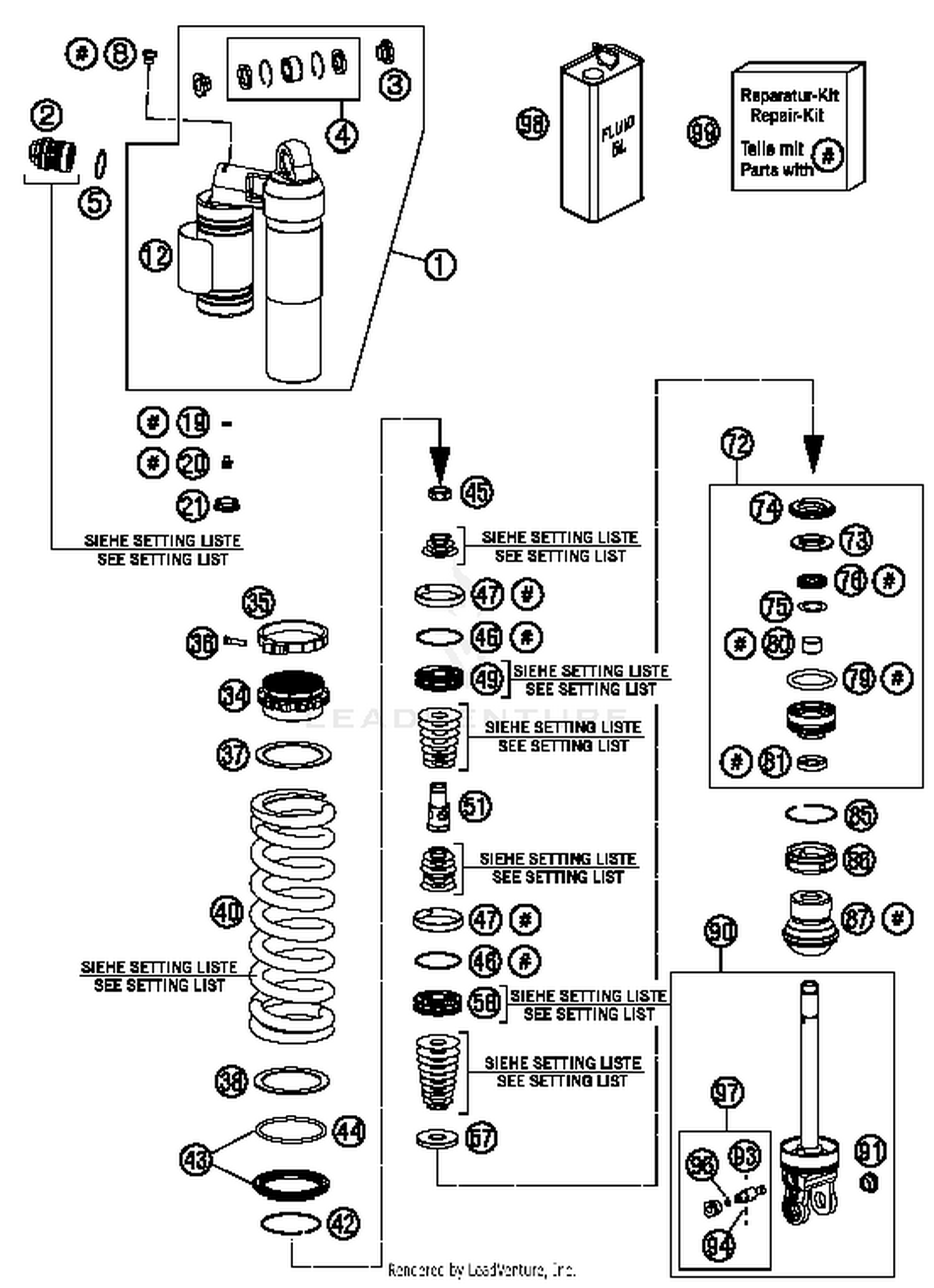 Shock Absorber Disassembled
