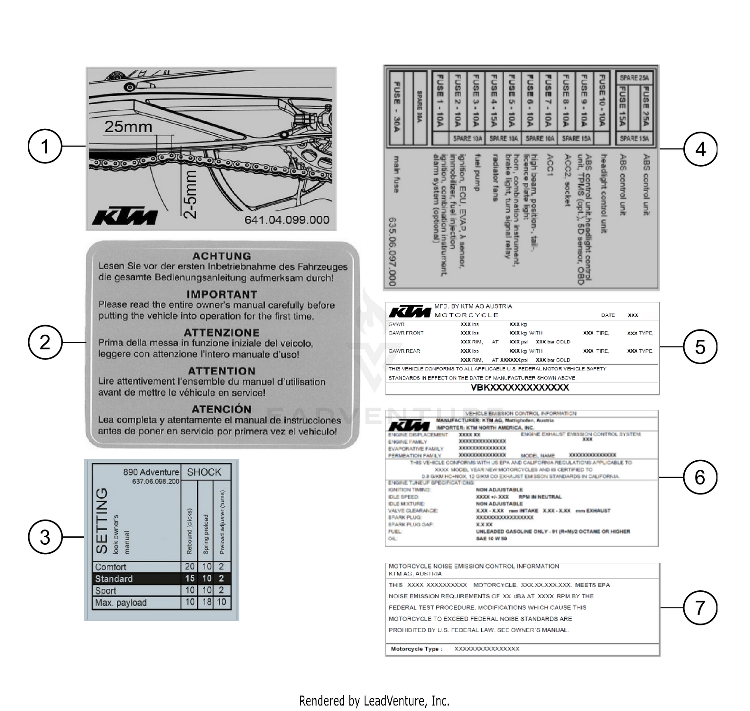TECHNIC INFORMATION STICKER