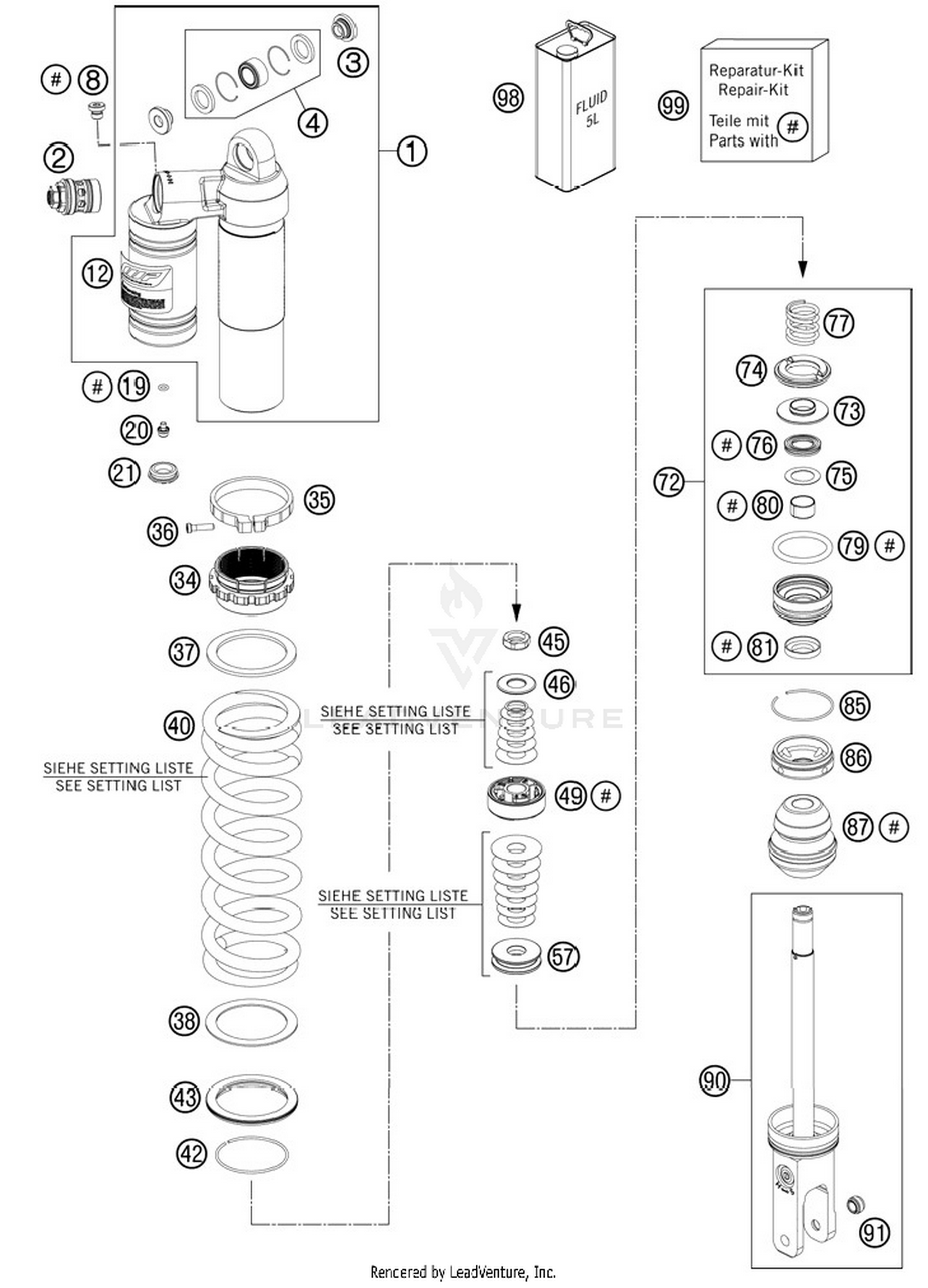 Shock Absorber Disassembled