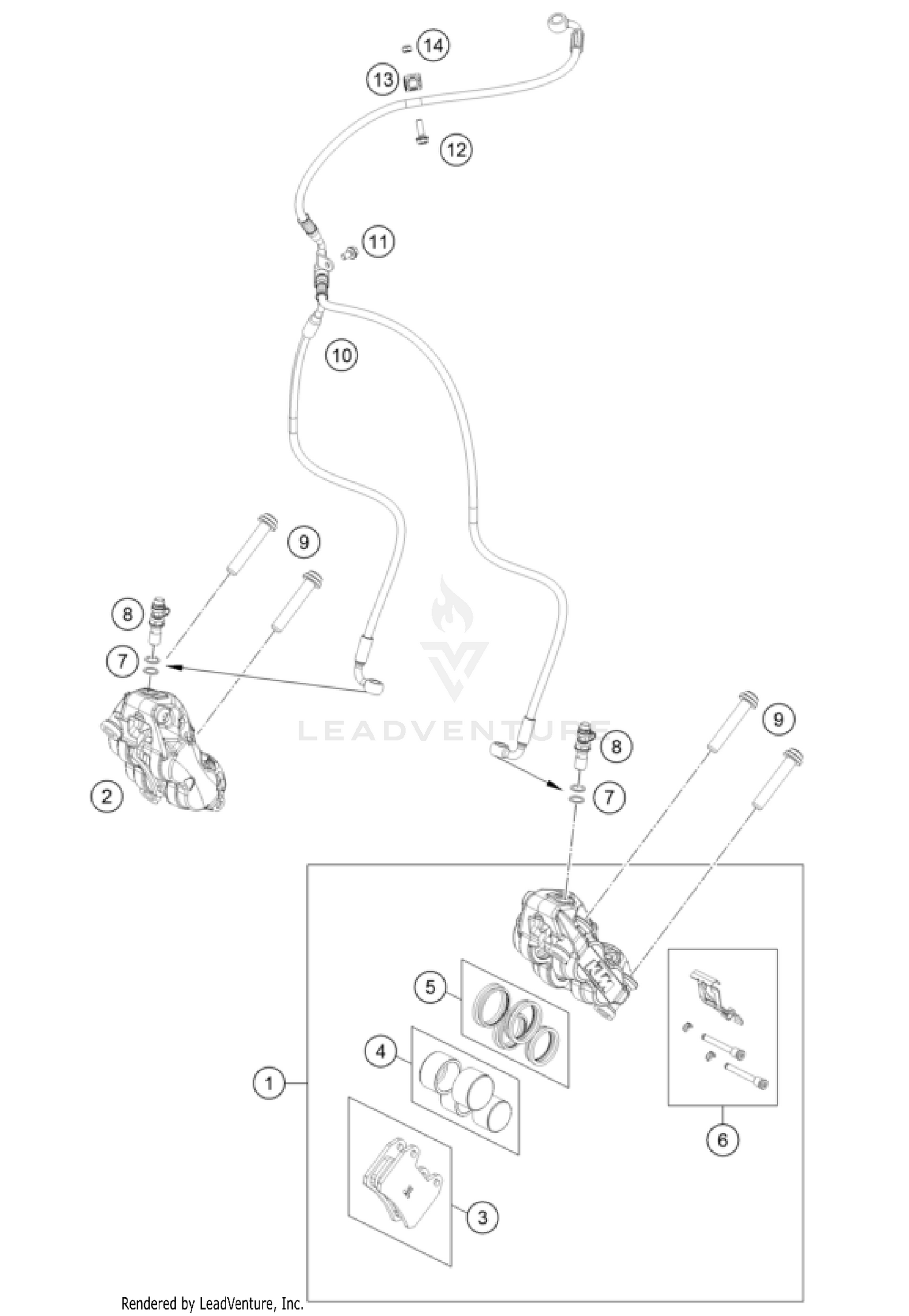 FRONT BRAKE CALIPER
