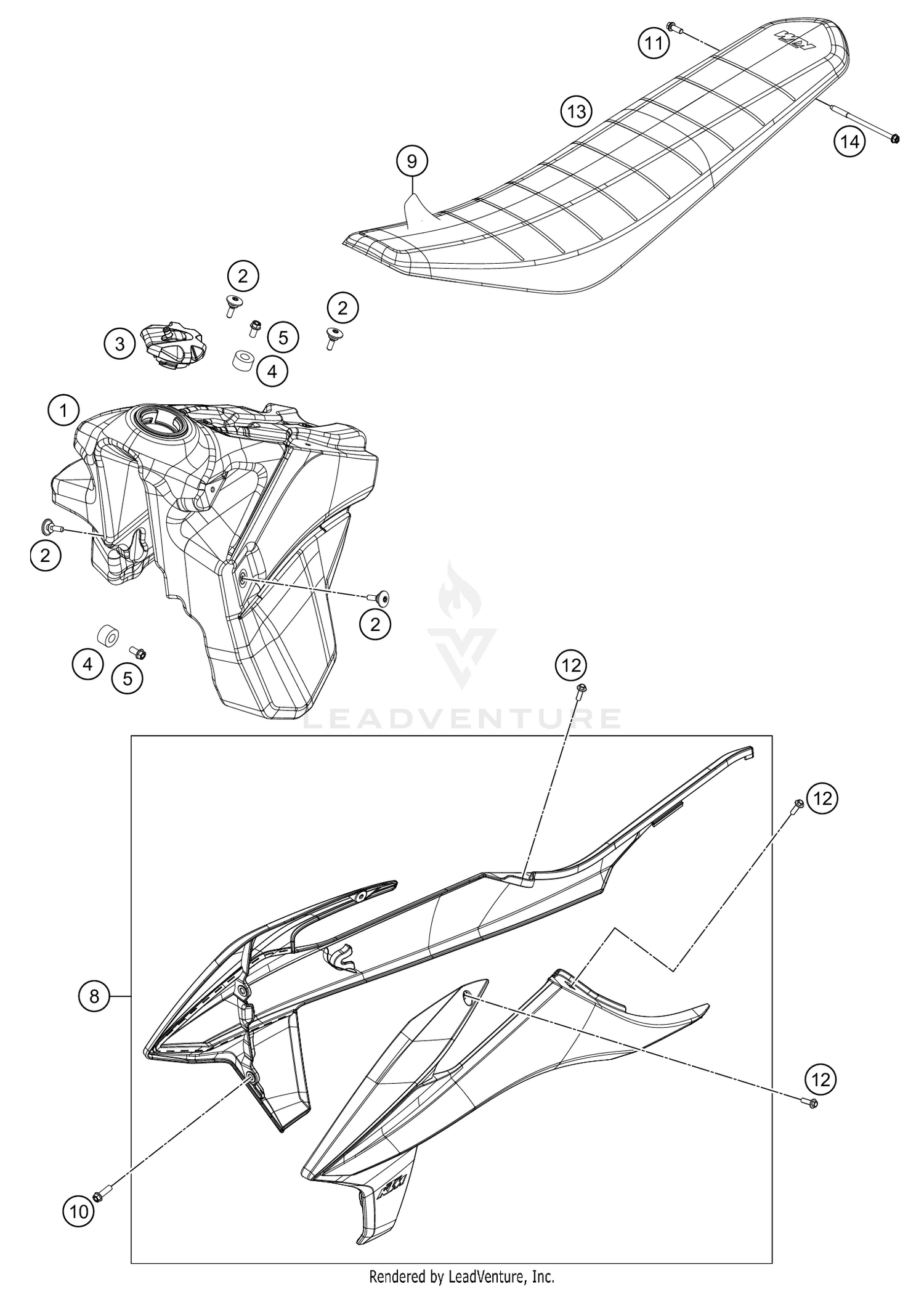 TANK, SEAT