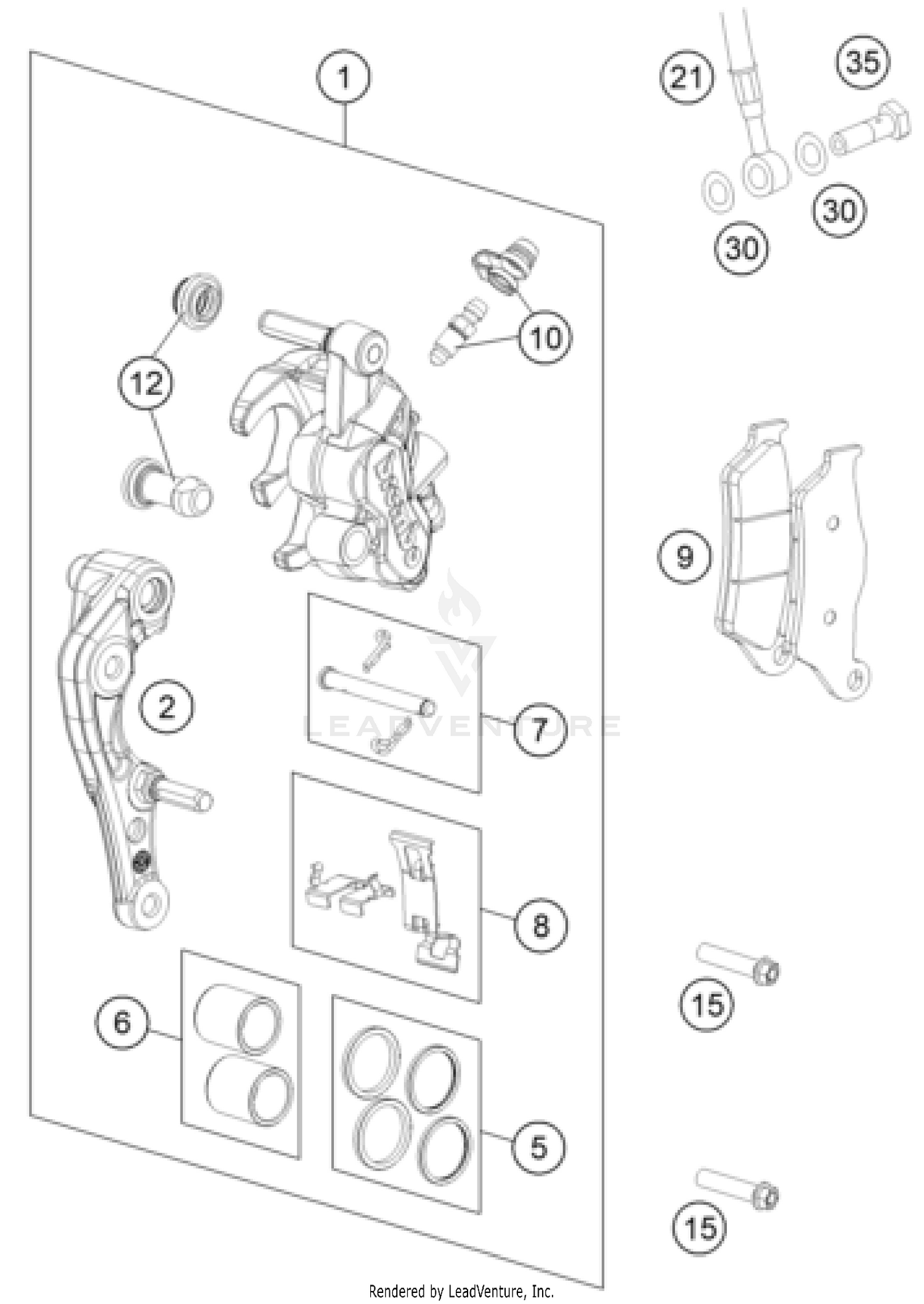 FRONT BRAKE CALIPER
