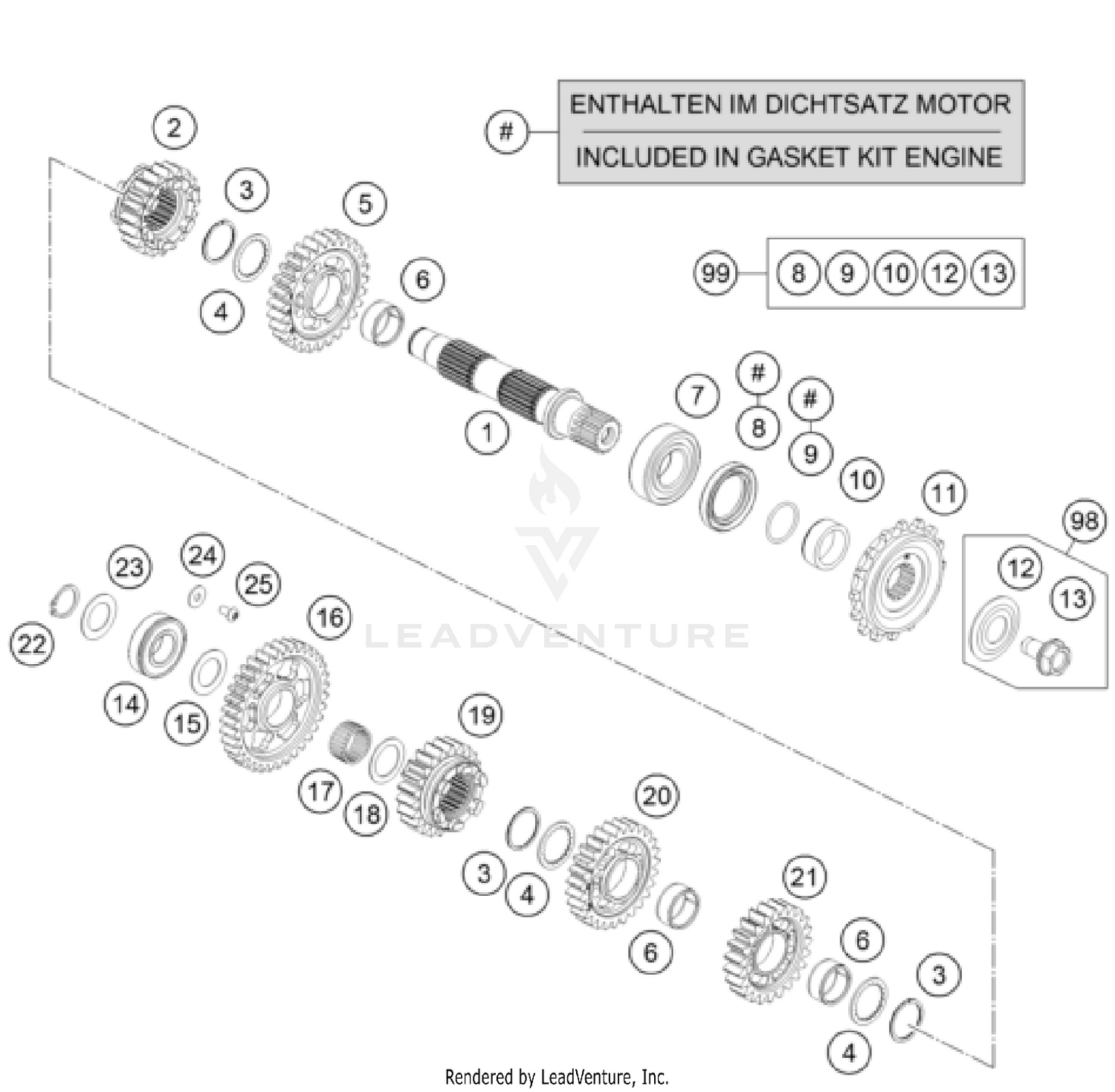 TRANSMISSION II - COUNTERSHAFT