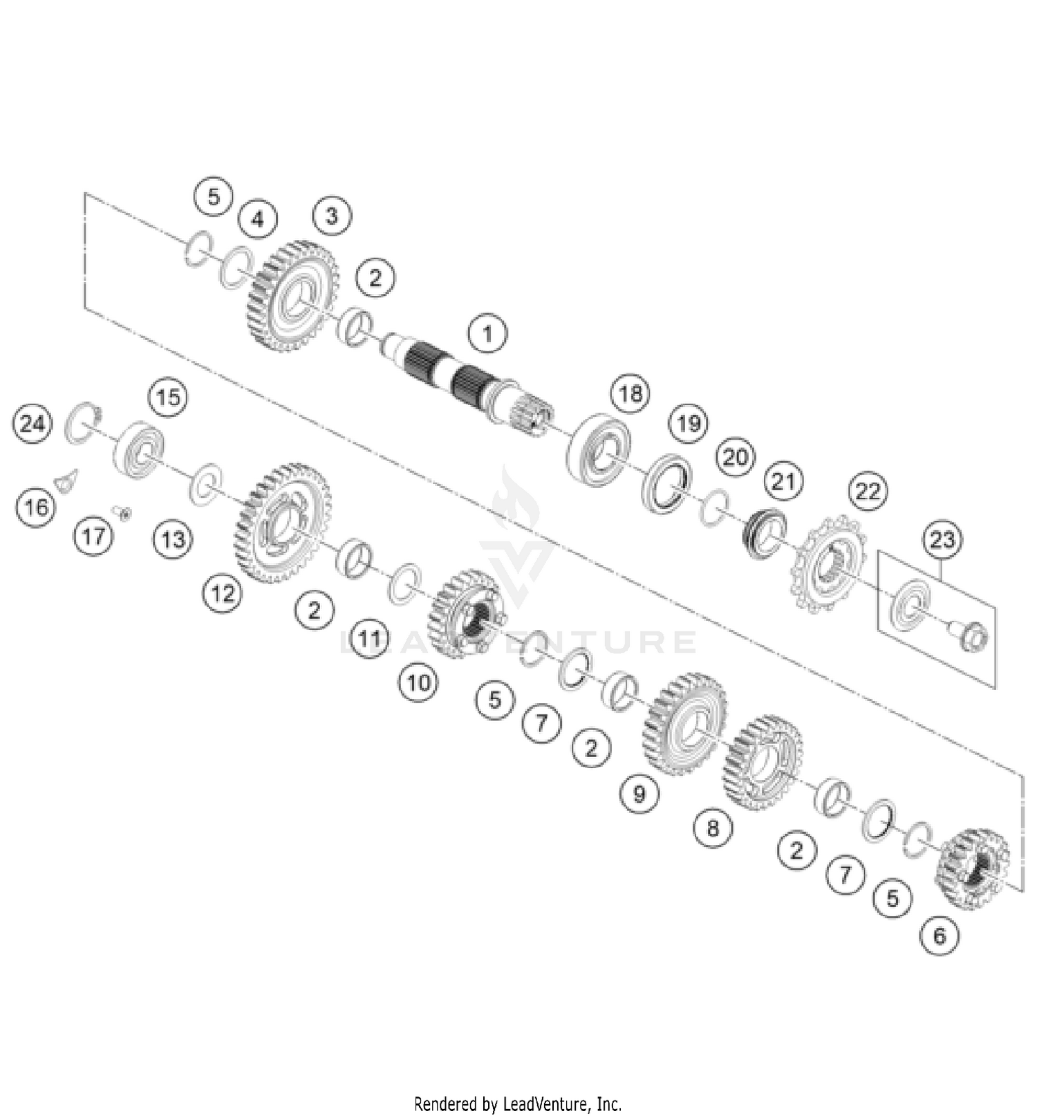 TRANSMISSION II - COUNTERSHAFT