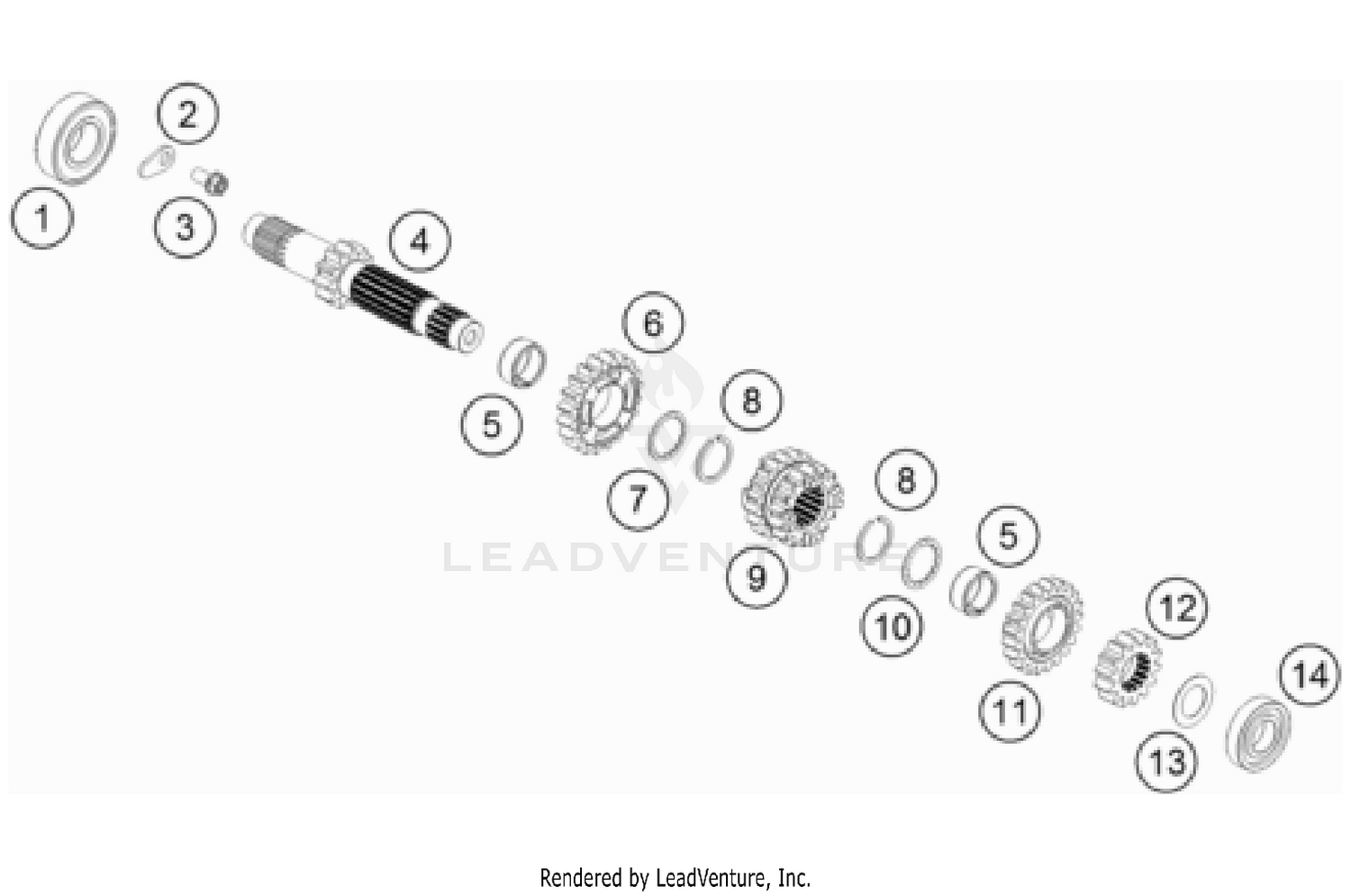 TRANSMISSION I - MAIN SHAFT