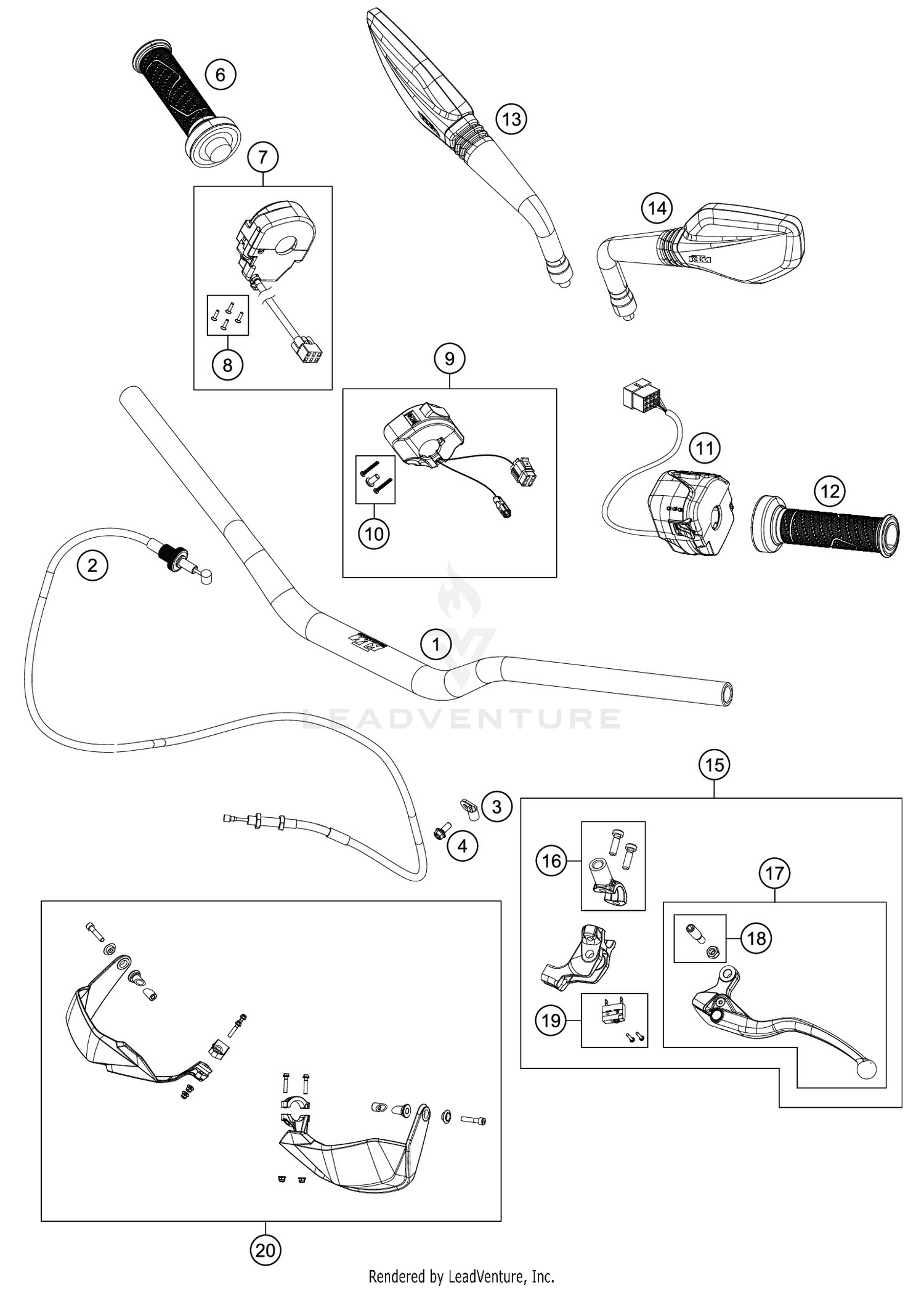 HANDLEBAR, CONTROLS
