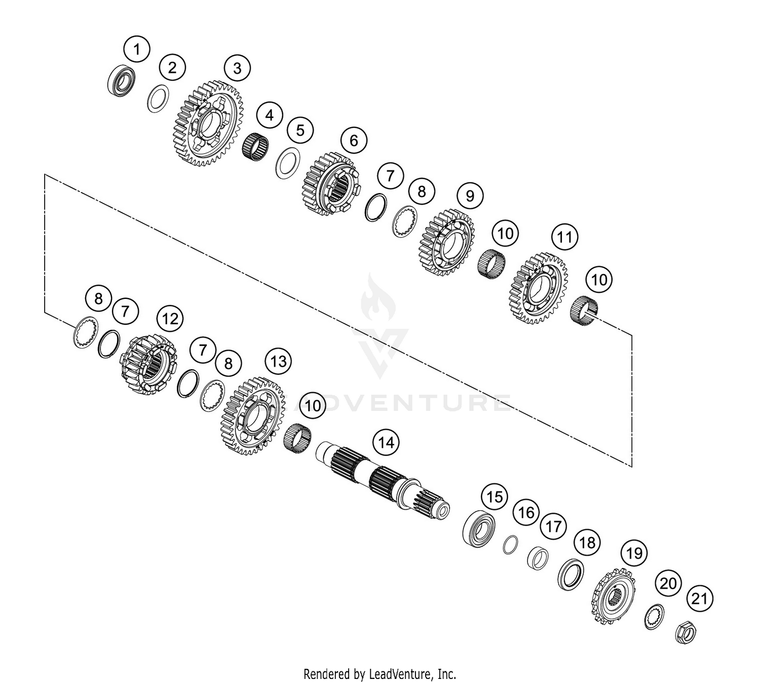 TRANSMISSION II - COUNTERSHAFT