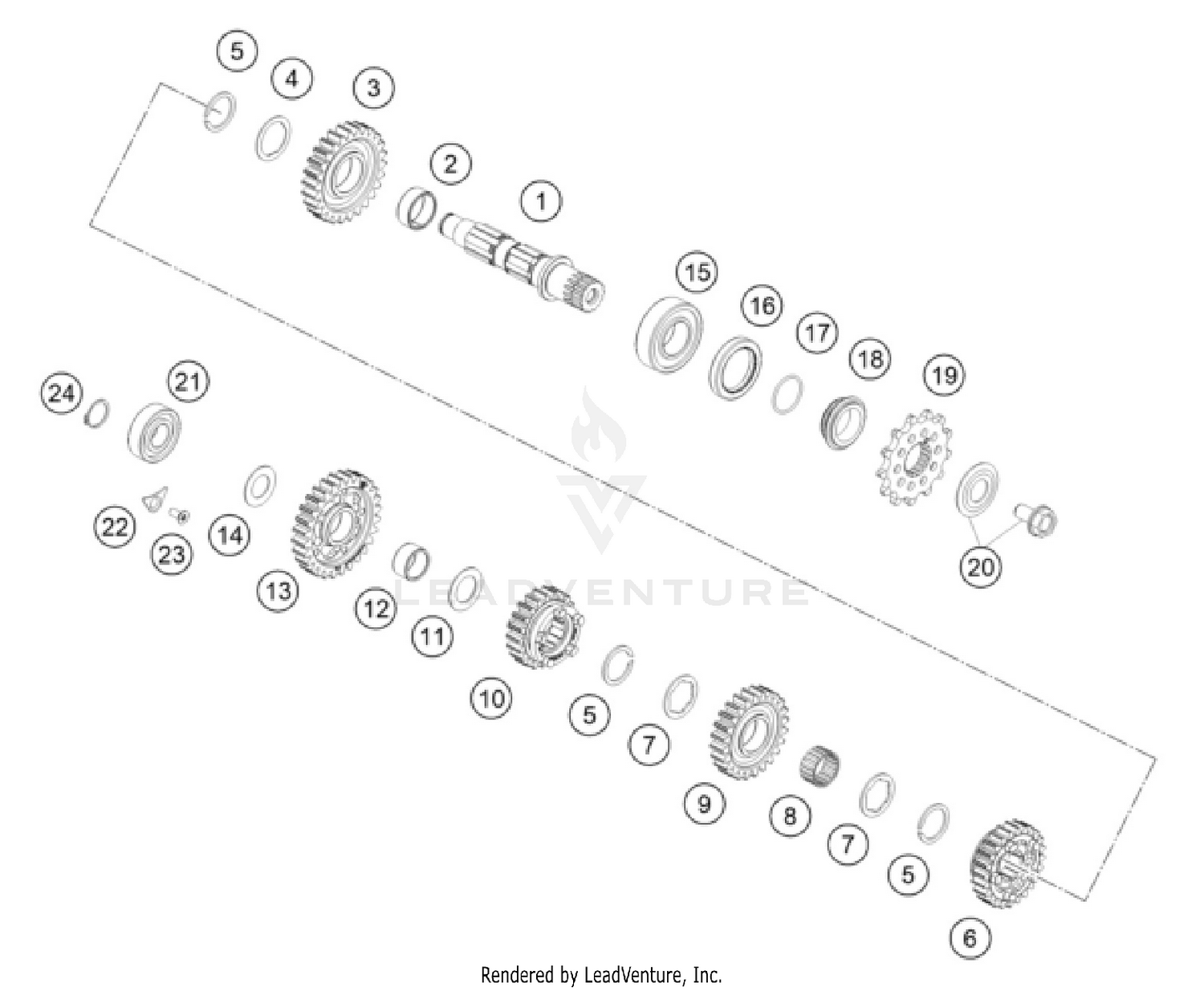 TRANSMISSION II - COUNTERSHAFT