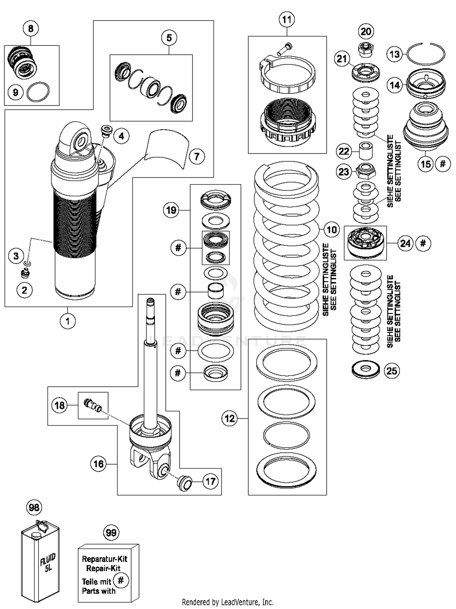 Shock Absorber Disassembled