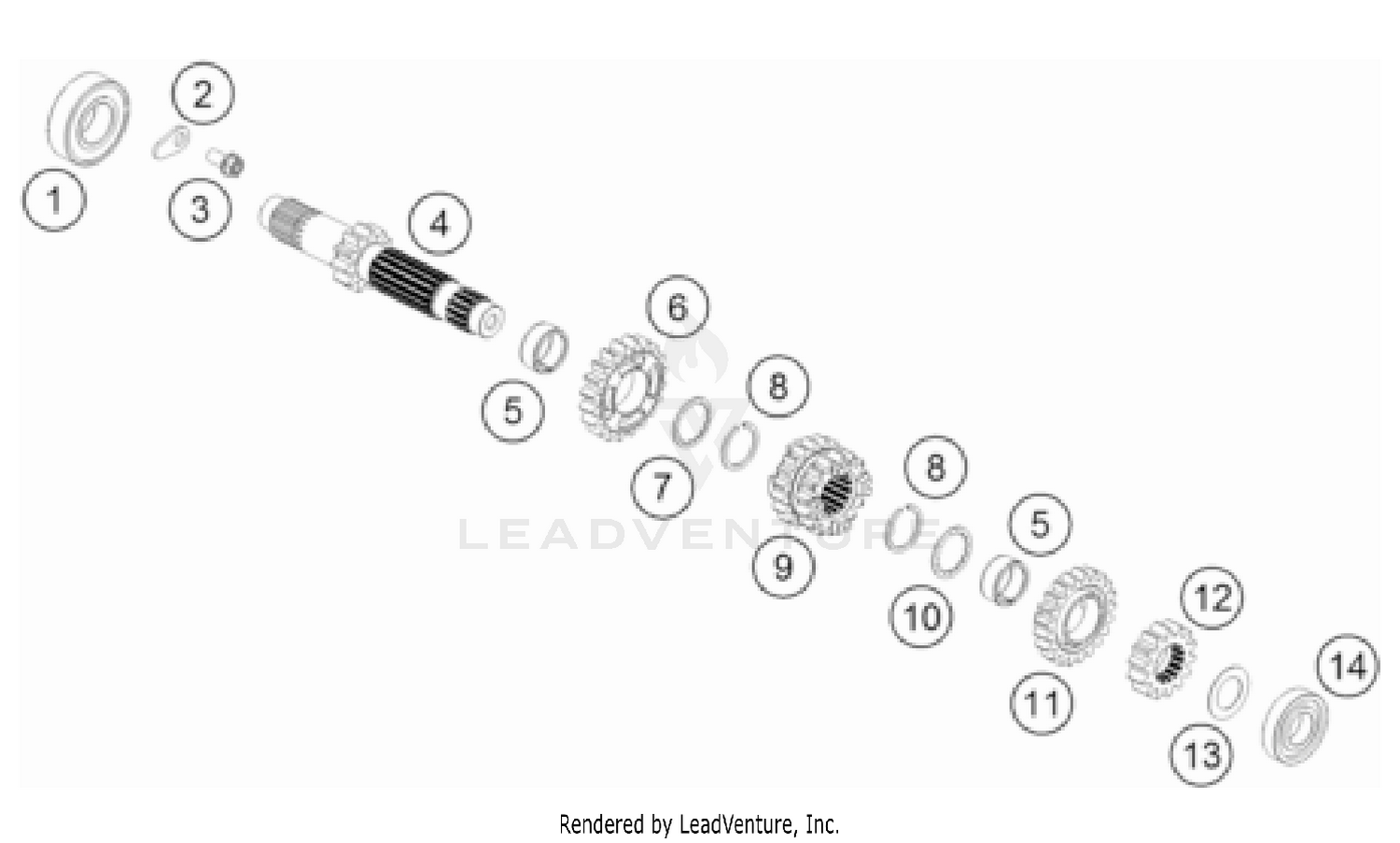 TRANSMISSION I - MAIN SHAFT