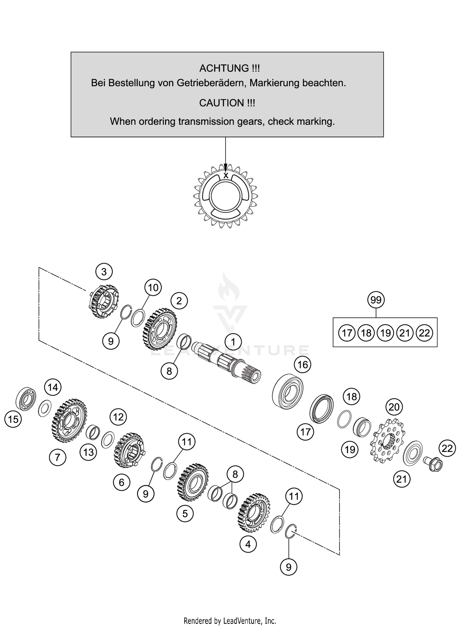TRANSMISSION II - COUNTERSHAFT