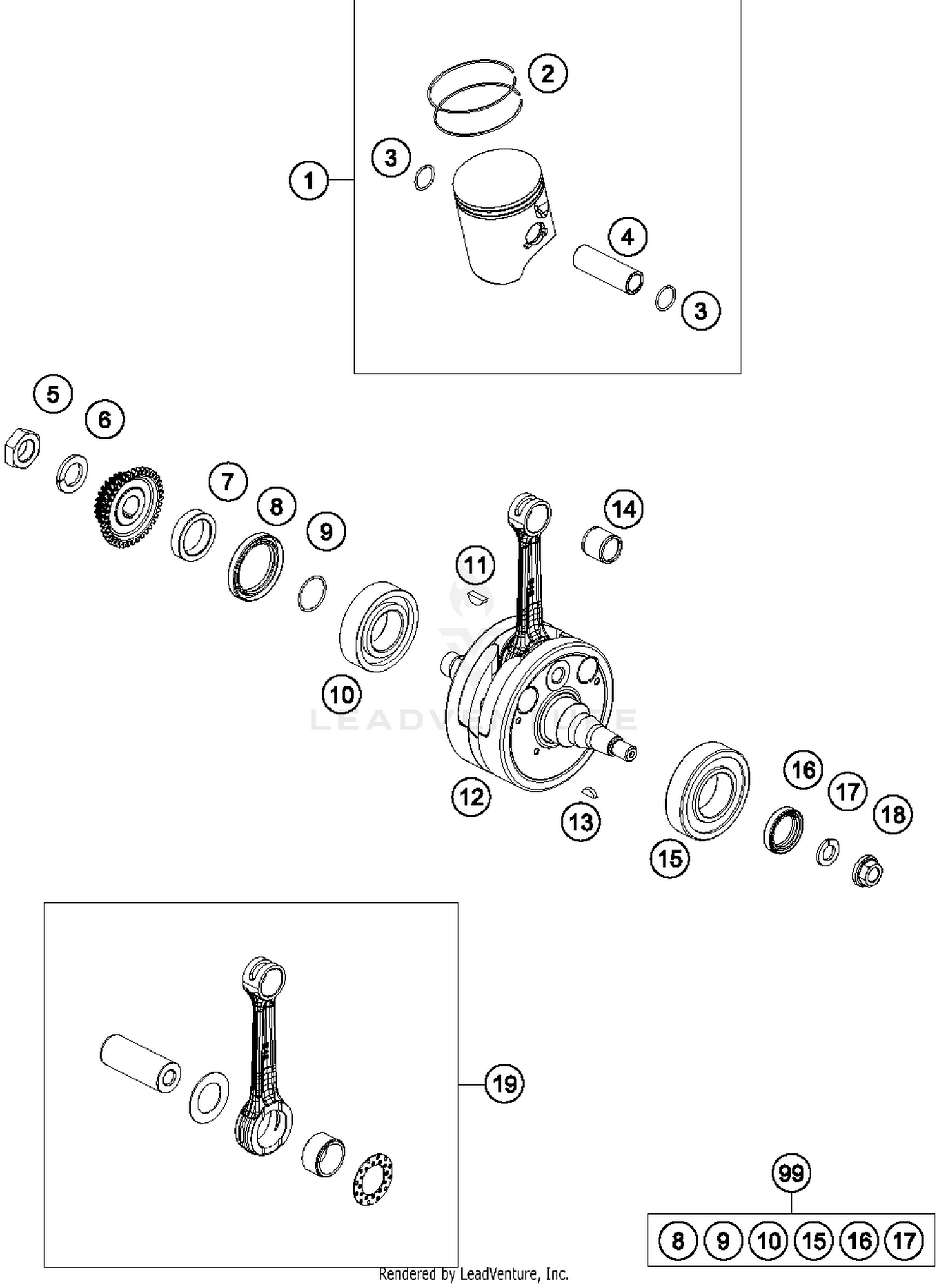 Crankshaft, Piston
