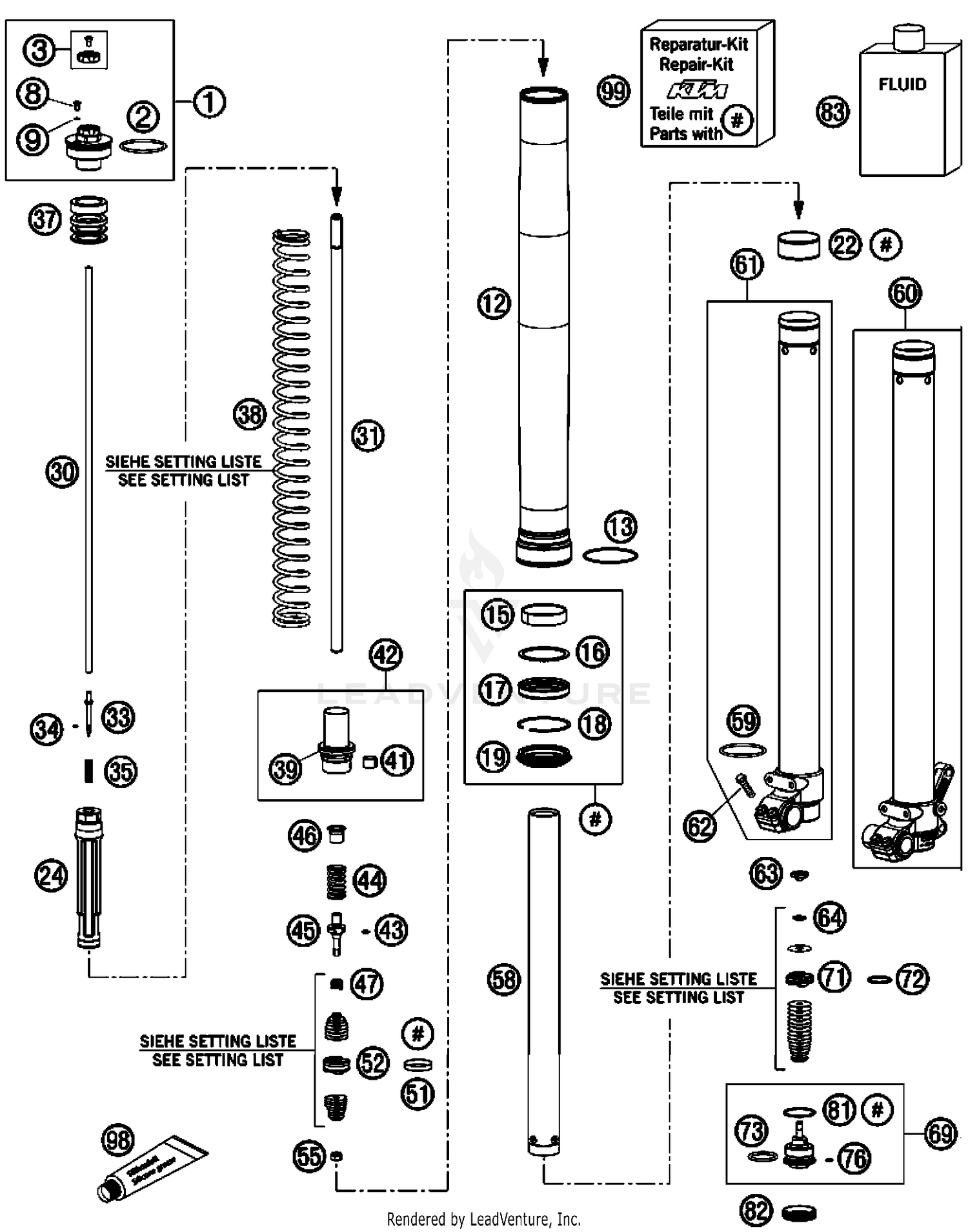 Front Fork Disassembled