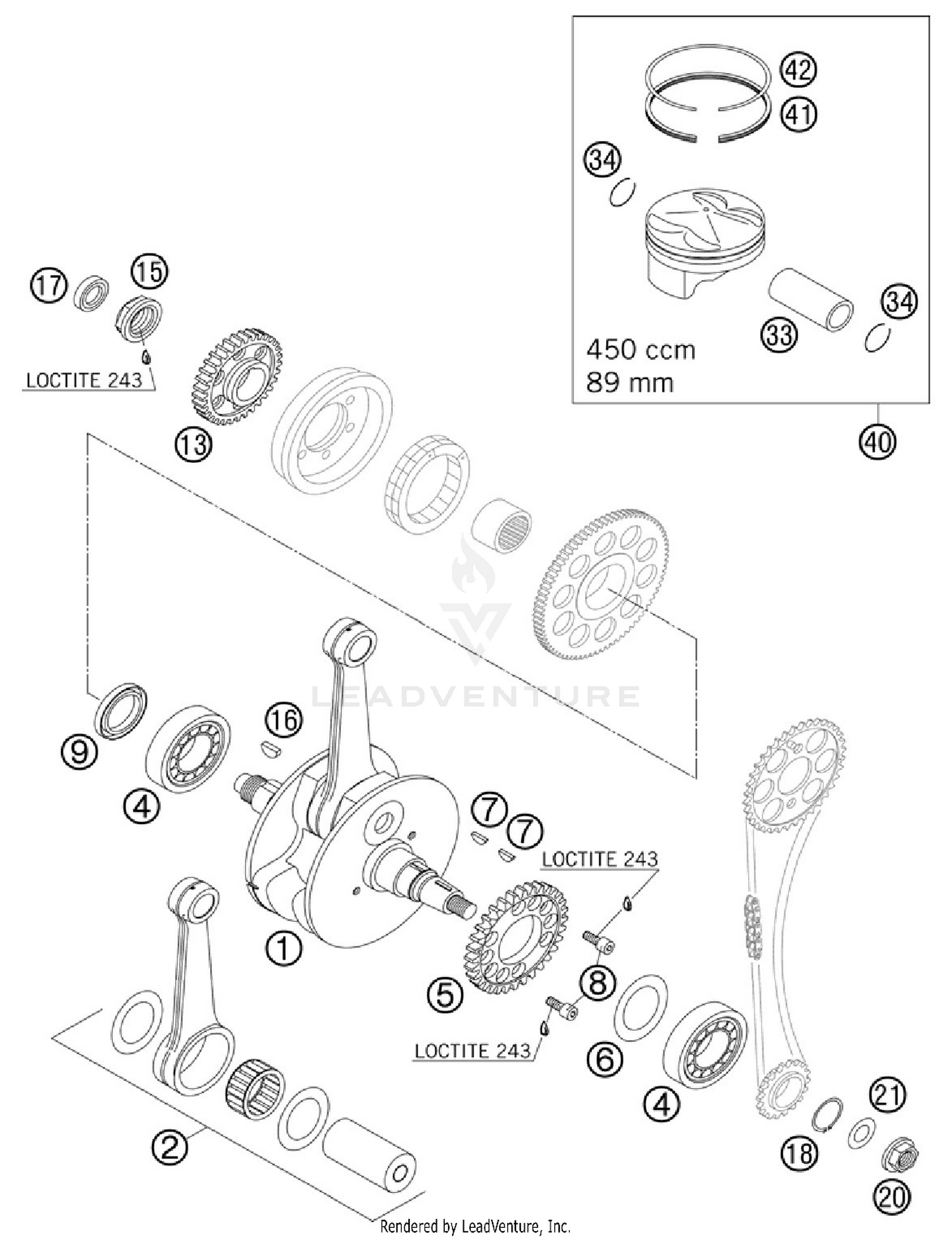 Crankshaft, Piston