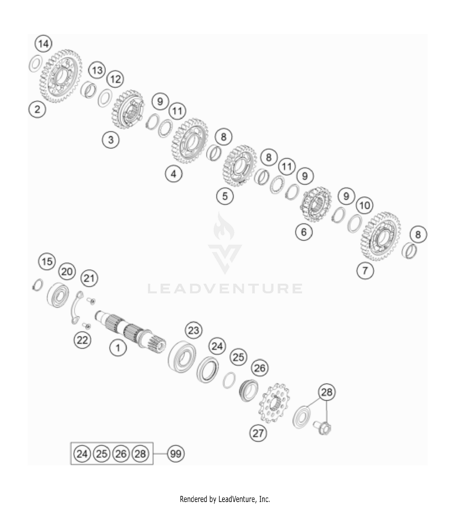 TRANSMISSION II - COUNTERSHAFT