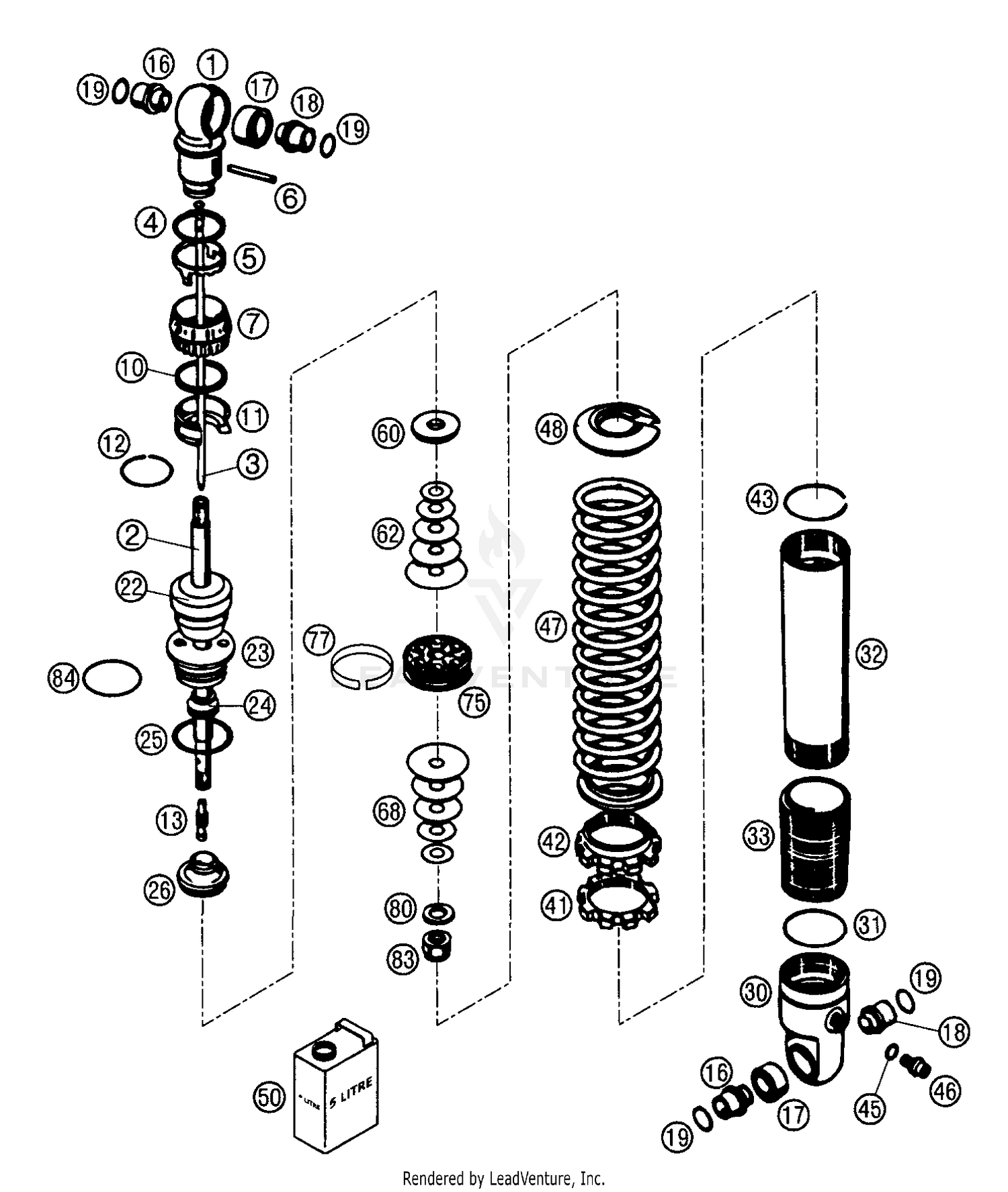 Shock Absorber Disassembled