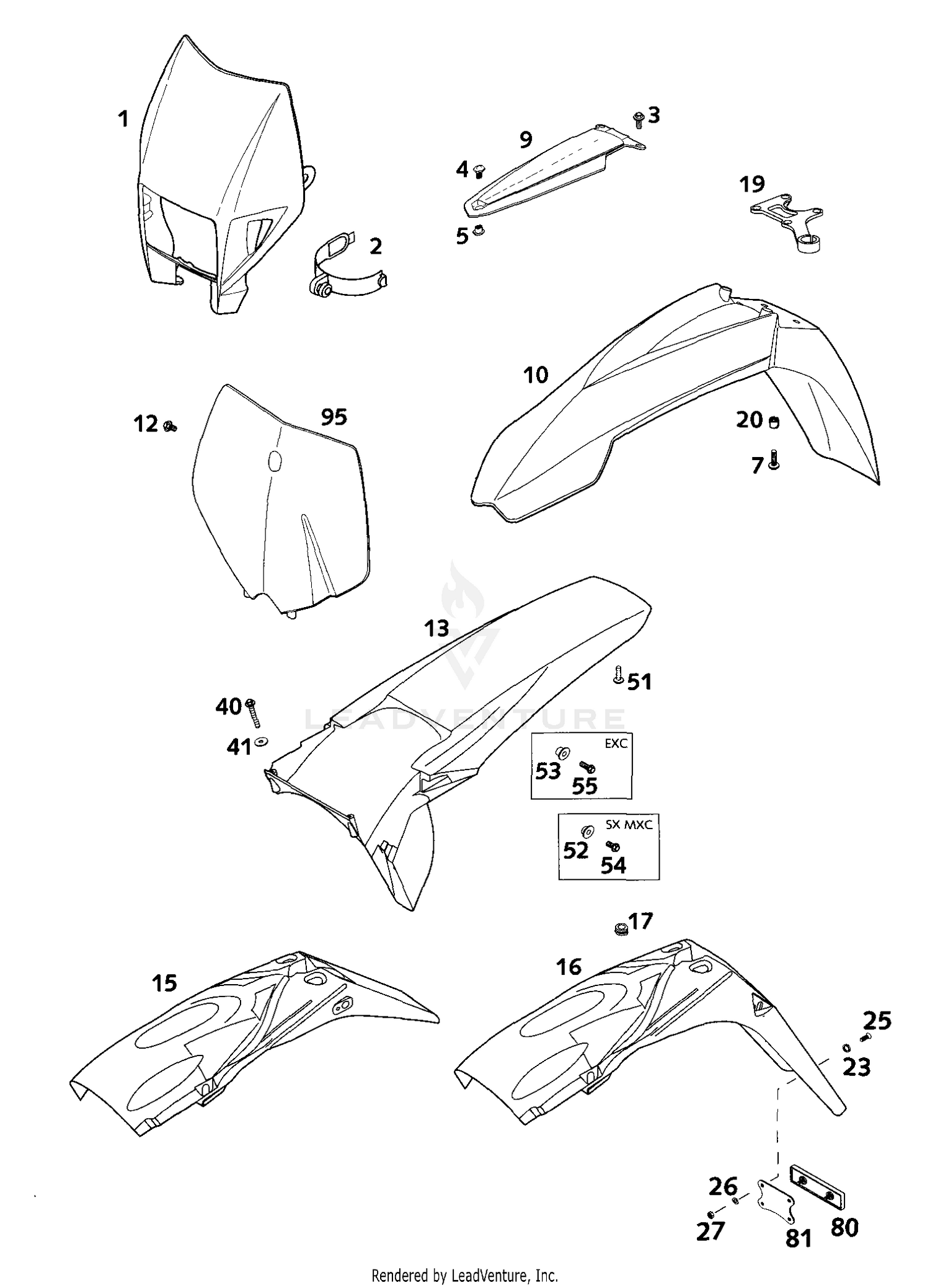 Mask, Fenders