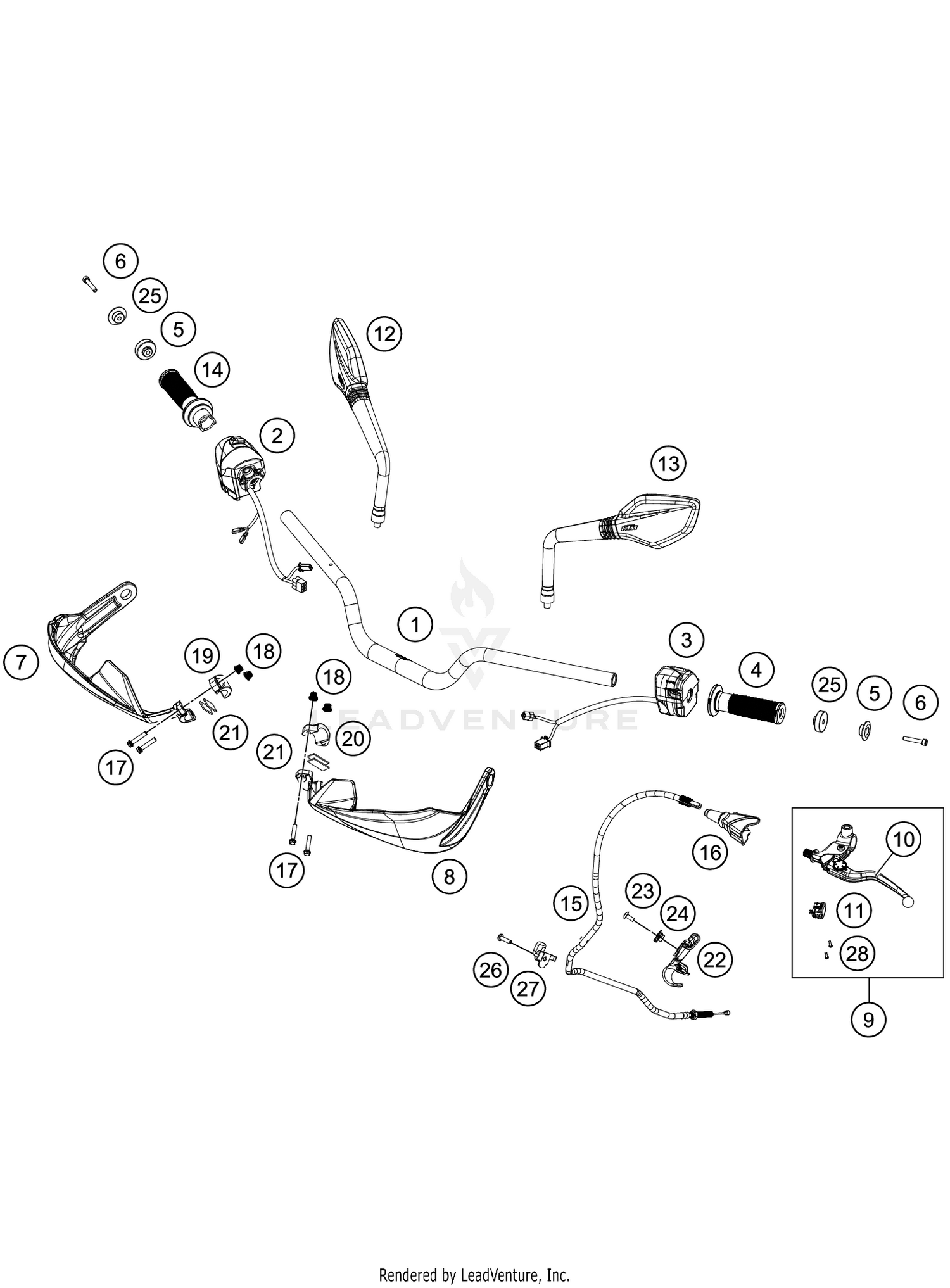 HANDLEBAR, CONTROLS